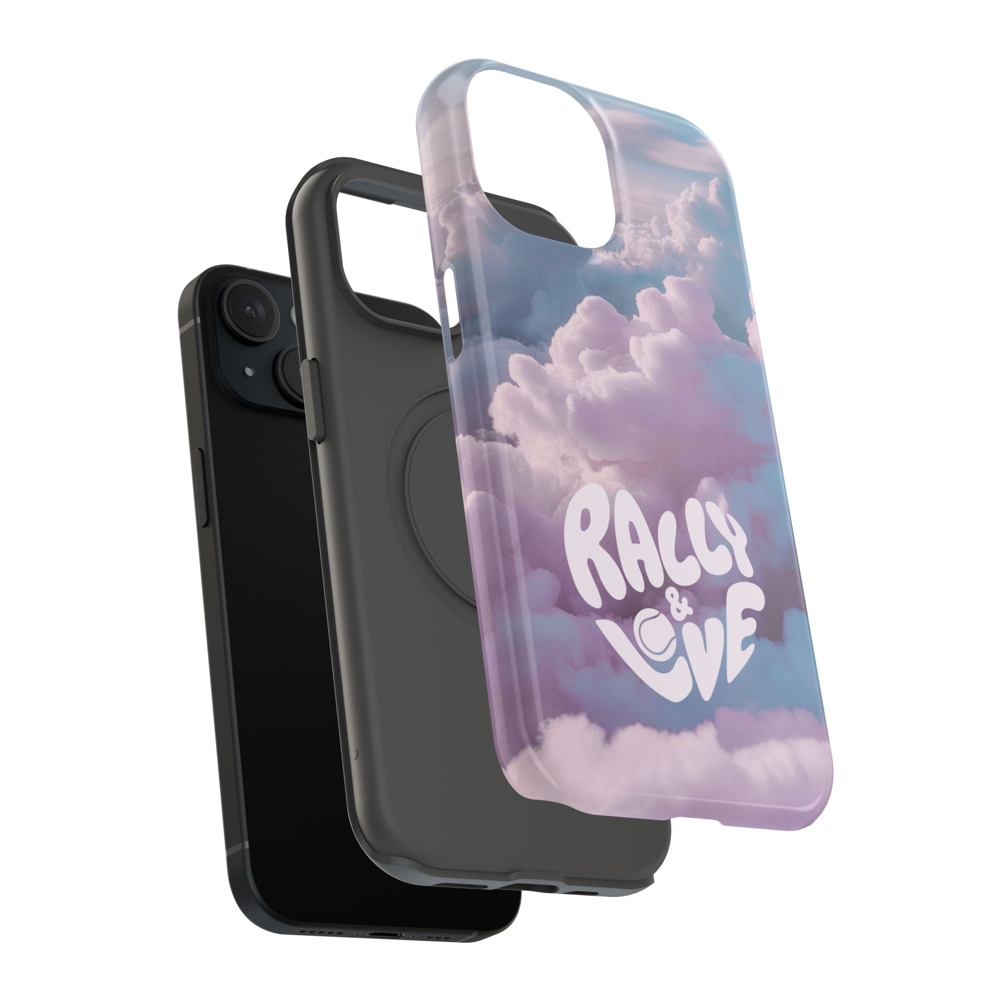 Impact-Resistant Phone Case — "Rally & Love" Clouds/Love in the Air