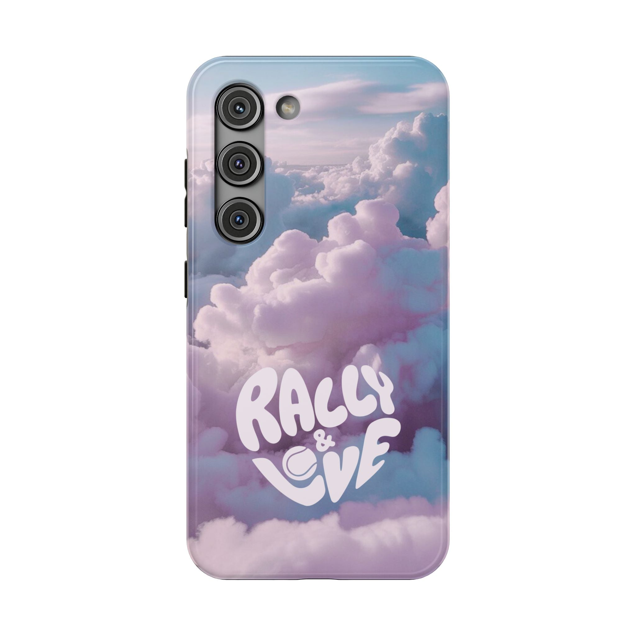 Impact-Resistant Phone Case — "Rally & Love" Clouds/Love in the Air