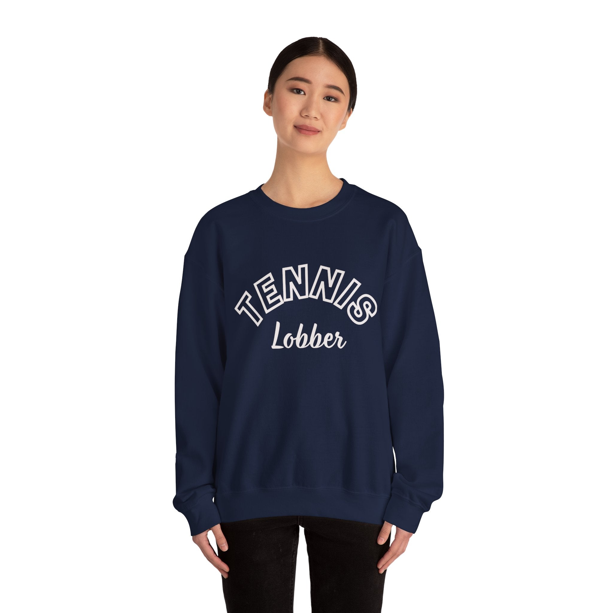 Women's Crewneck Sweatshirt — 'Tennis Lobbers/Lovers' Soft Pullover