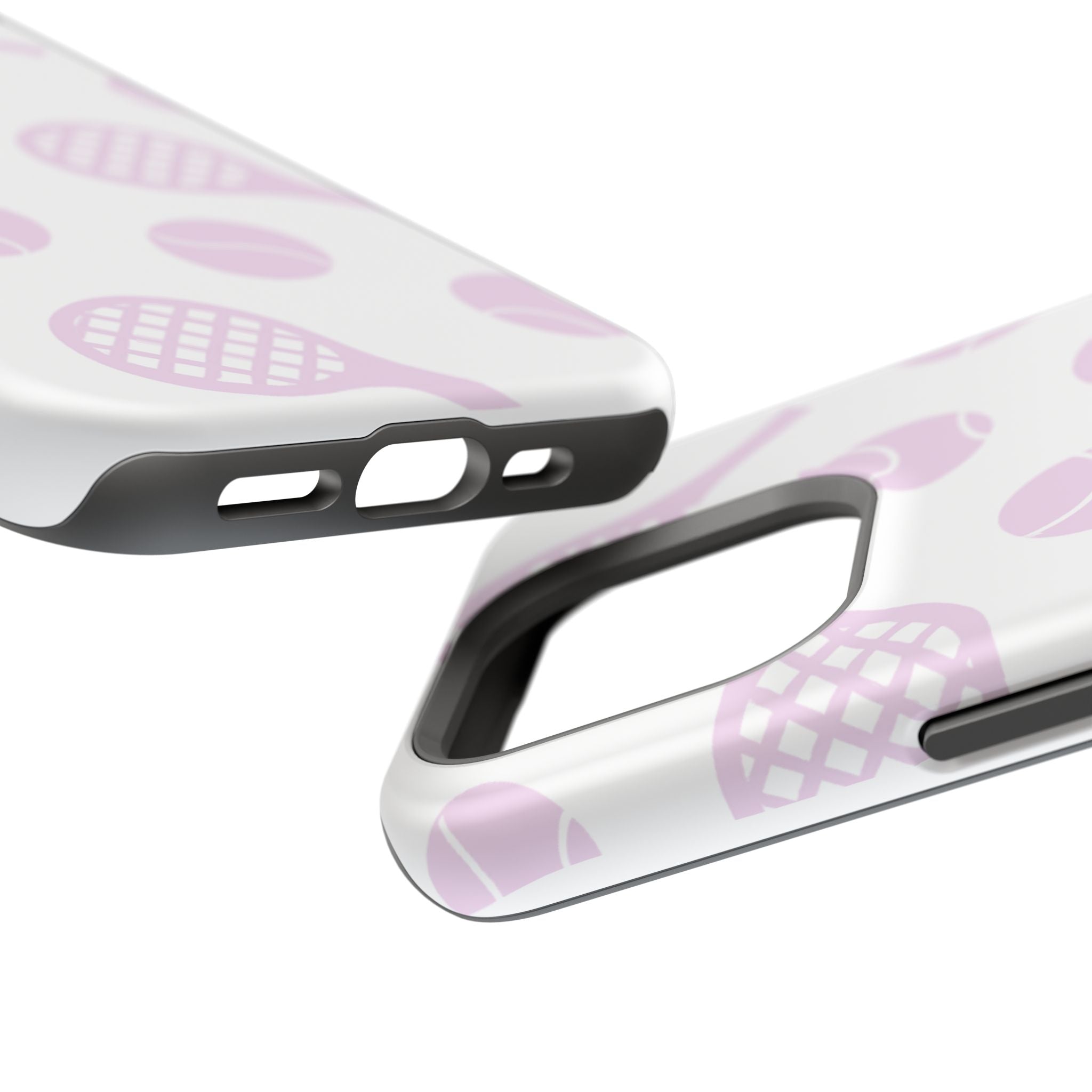 Tennis Impact-Resistant Phone Case — Pink Rackets & Balls