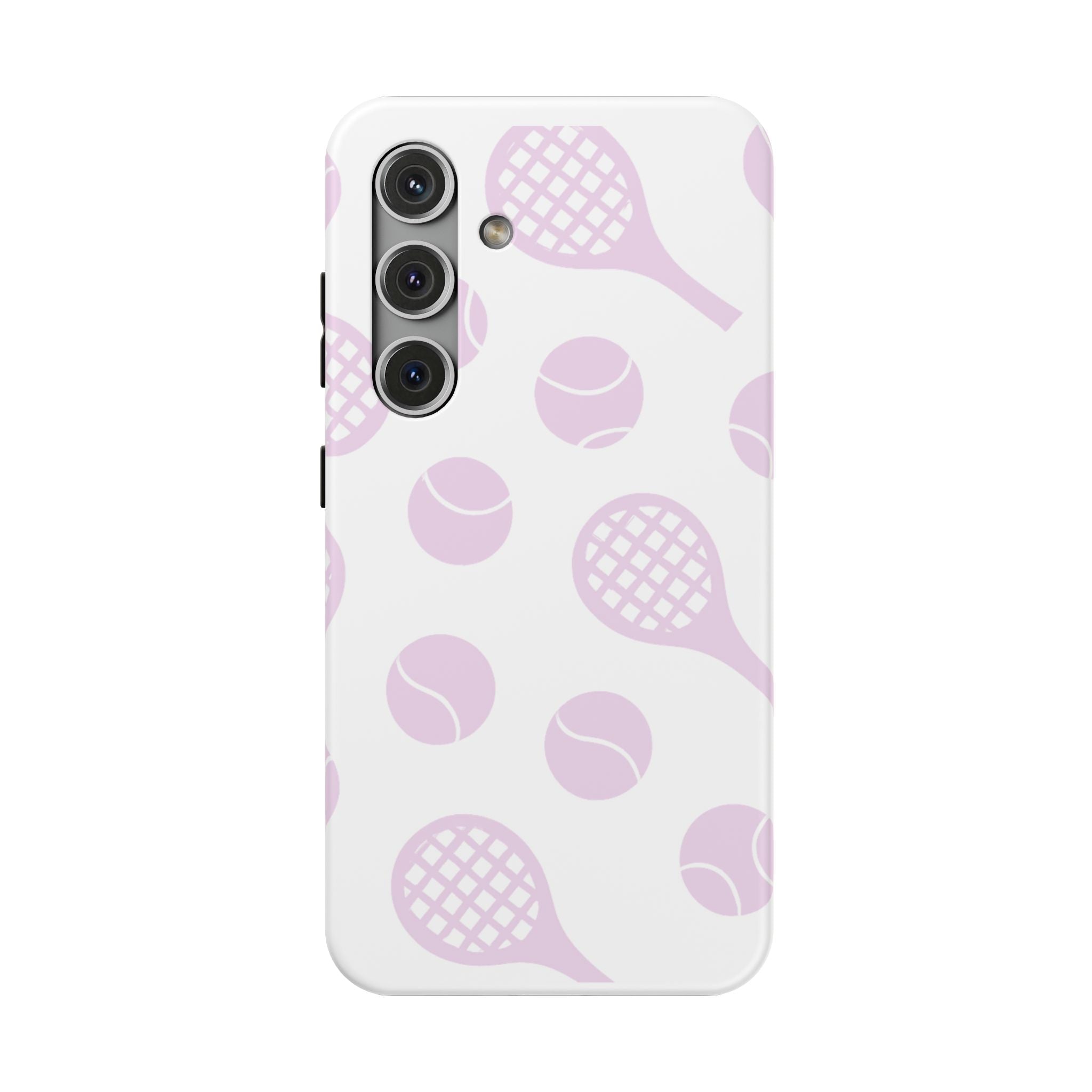 Tennis Impact-Resistant Phone Case — Pink Rackets & Balls