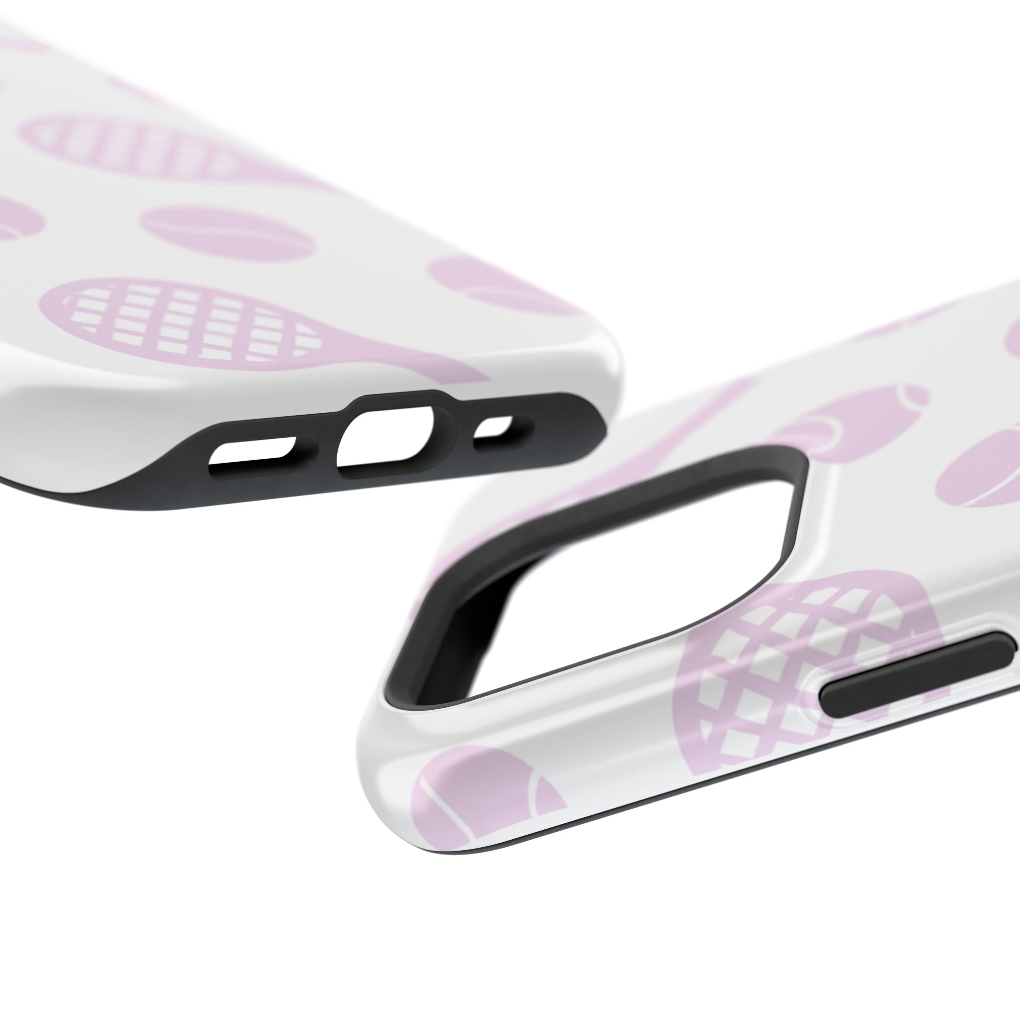 Tennis Impact-Resistant Phone Case — Pink Rackets & Balls