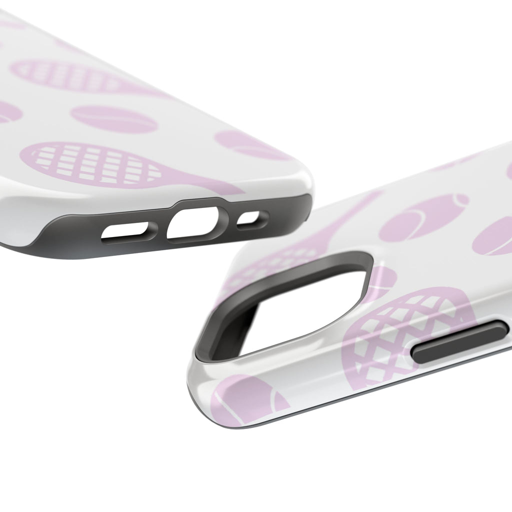 Tennis Impact-Resistant Phone Case — Pink Rackets & Balls