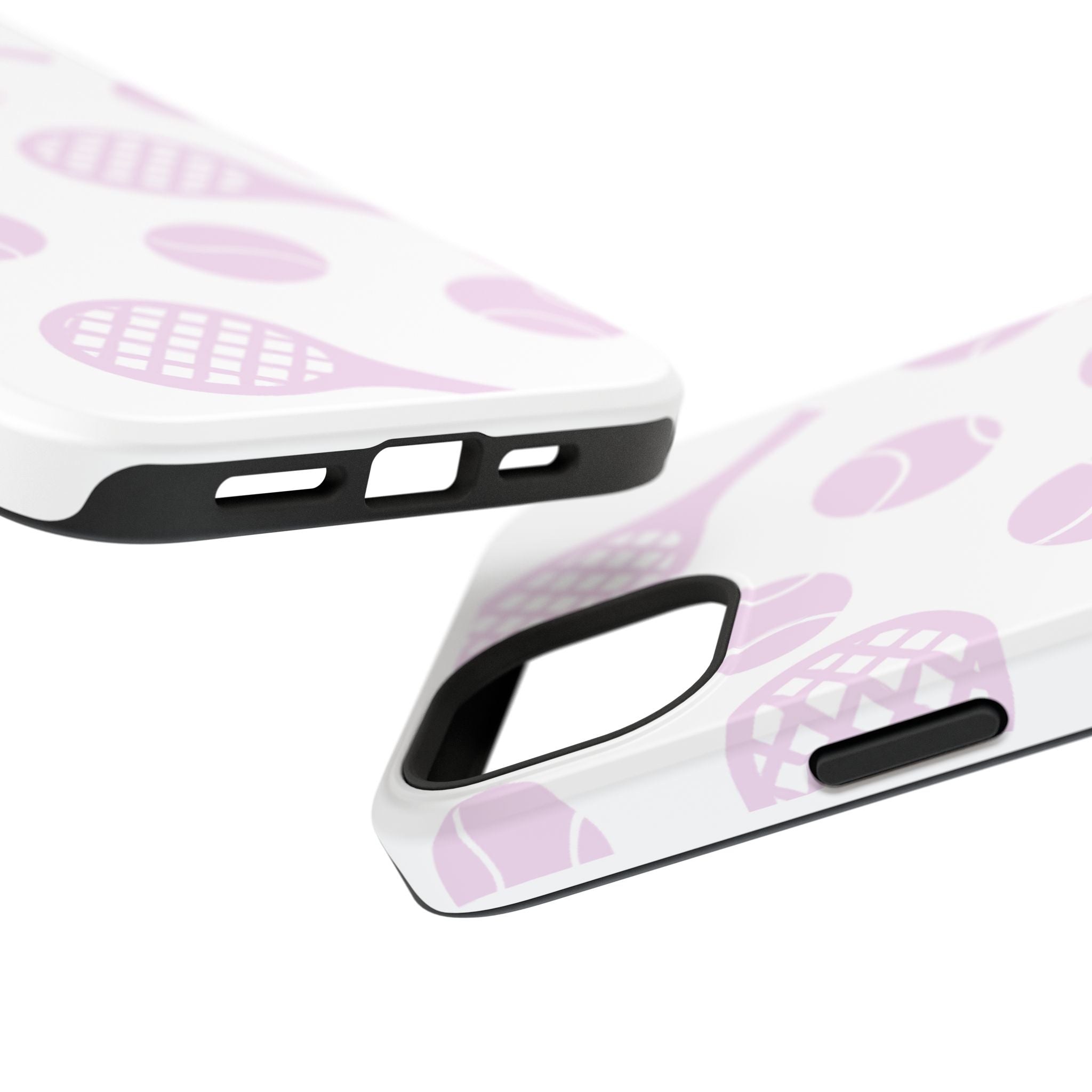 Tennis Impact-Resistant Phone Case — Pink Rackets & Balls