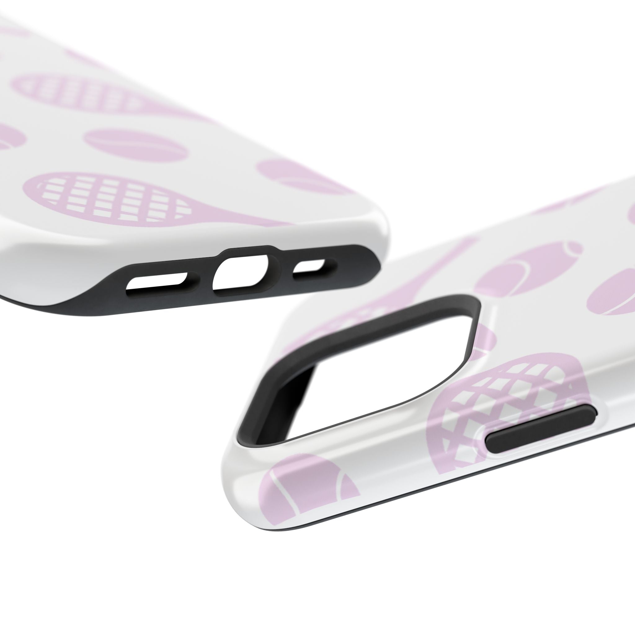 Tennis Impact-Resistant Phone Case — Pink Rackets & Balls