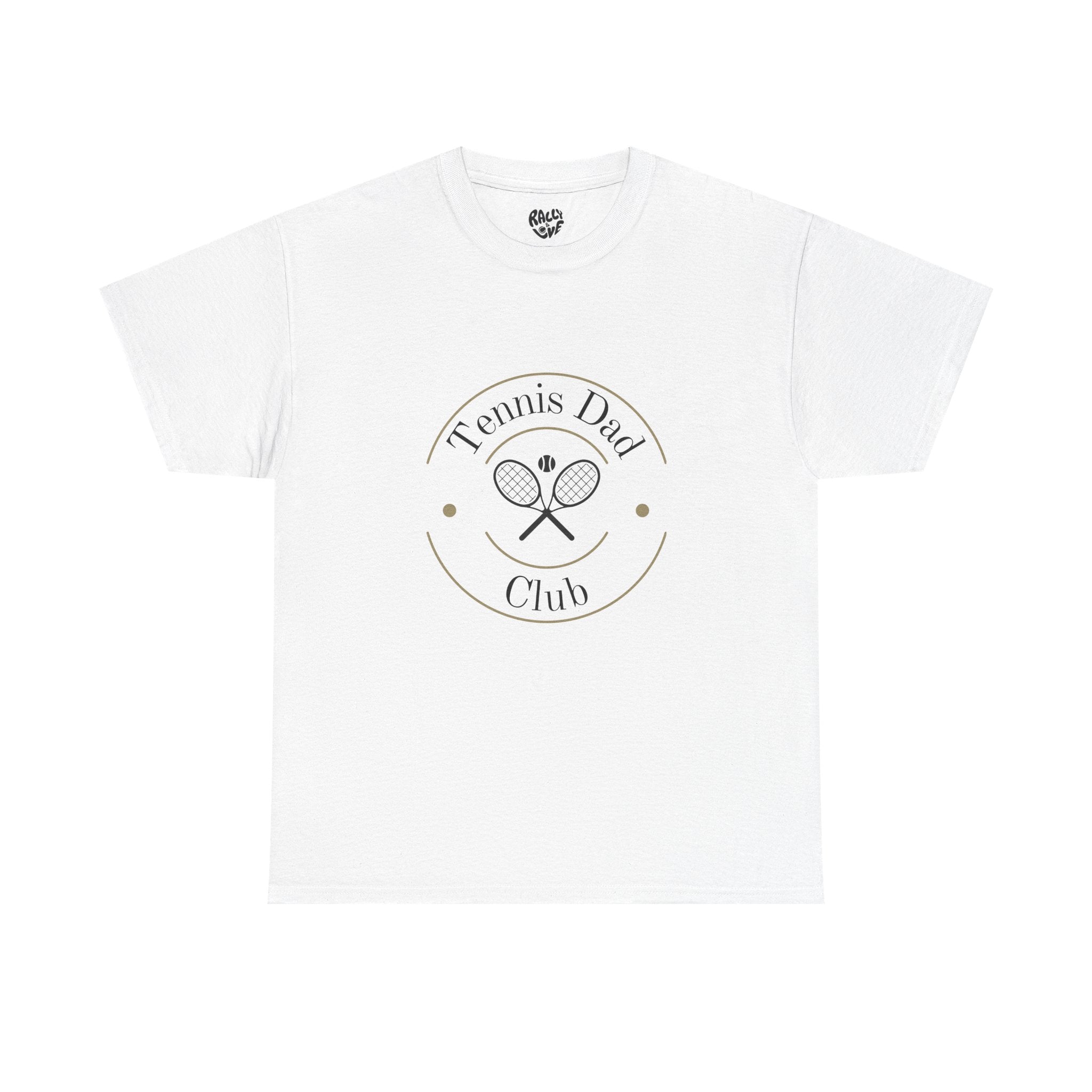 Men's T‑Shirt — 'Tennis Dad Club' Vintage Tennis Racket Graphic Tee