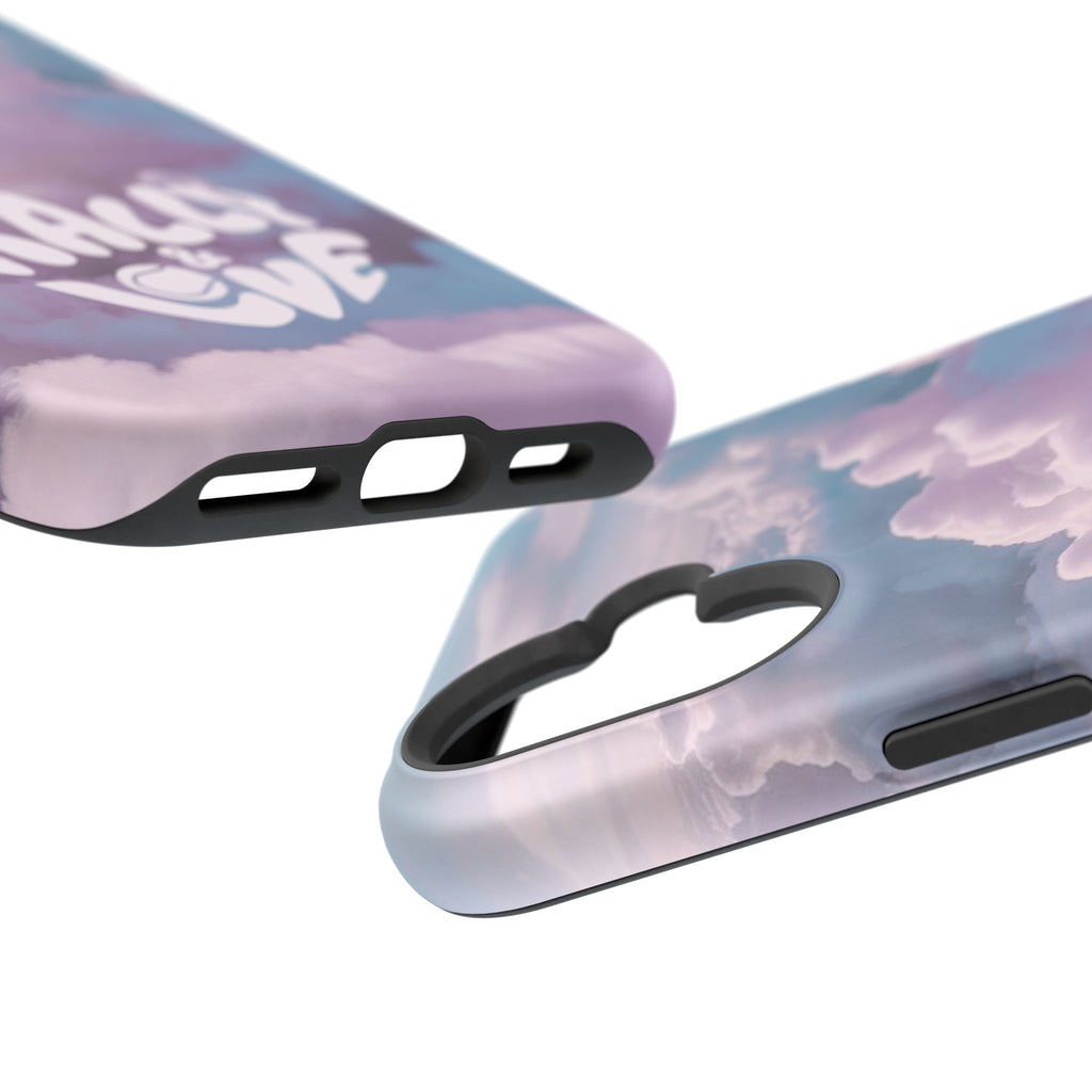 Impact-Resistant Phone Case — "Rally & Love" Clouds/Love in the Air