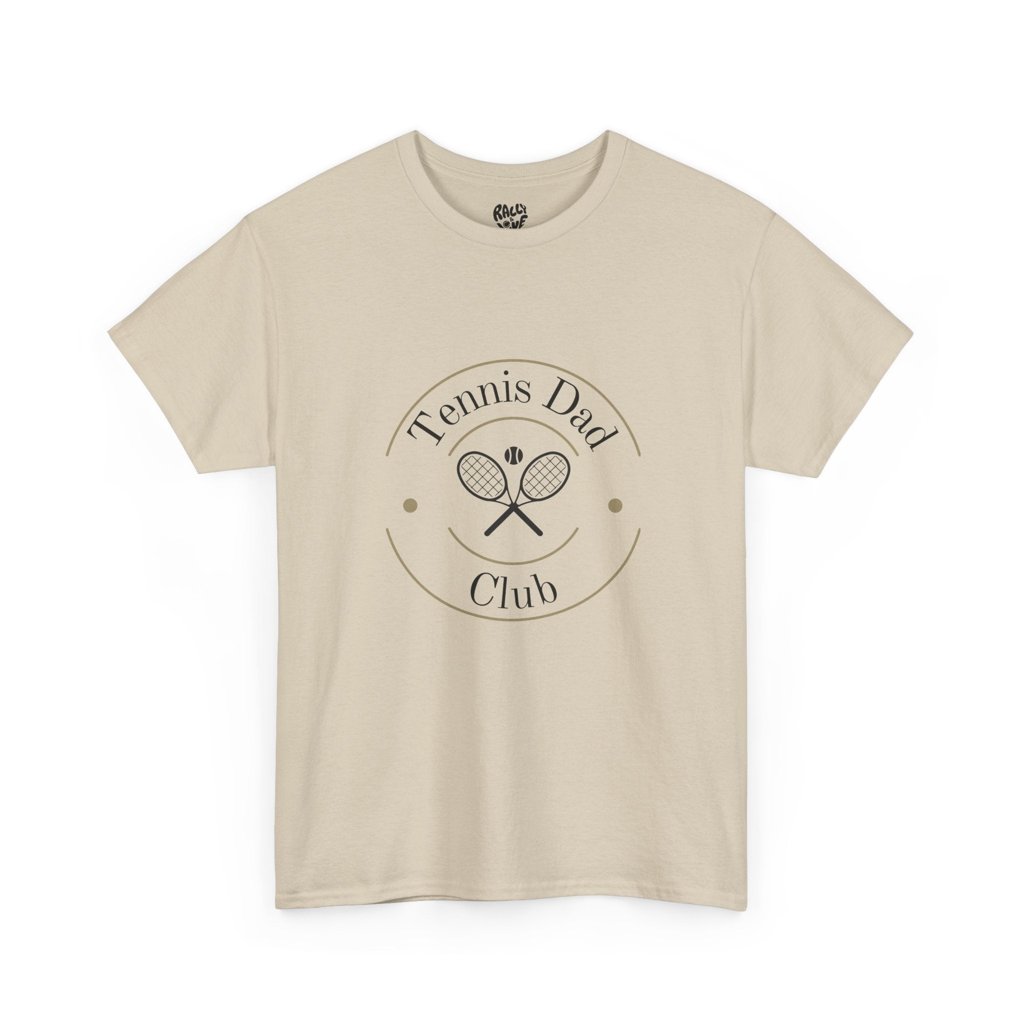 Men's T‑Shirt — 'Tennis Dad Club' Vintage Tennis Racket Graphic Tee