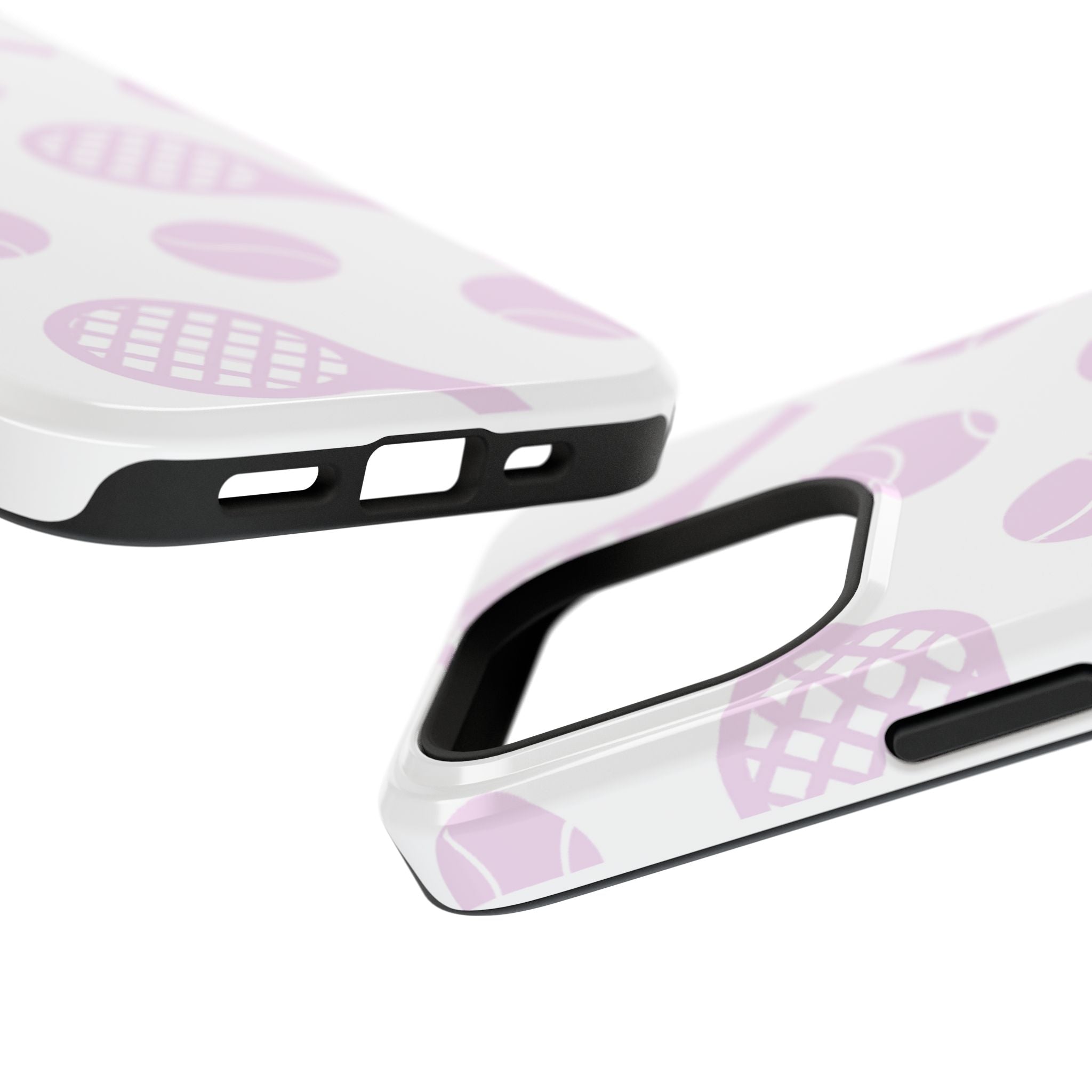 Tennis Impact-Resistant Phone Case — Pink Rackets & Balls