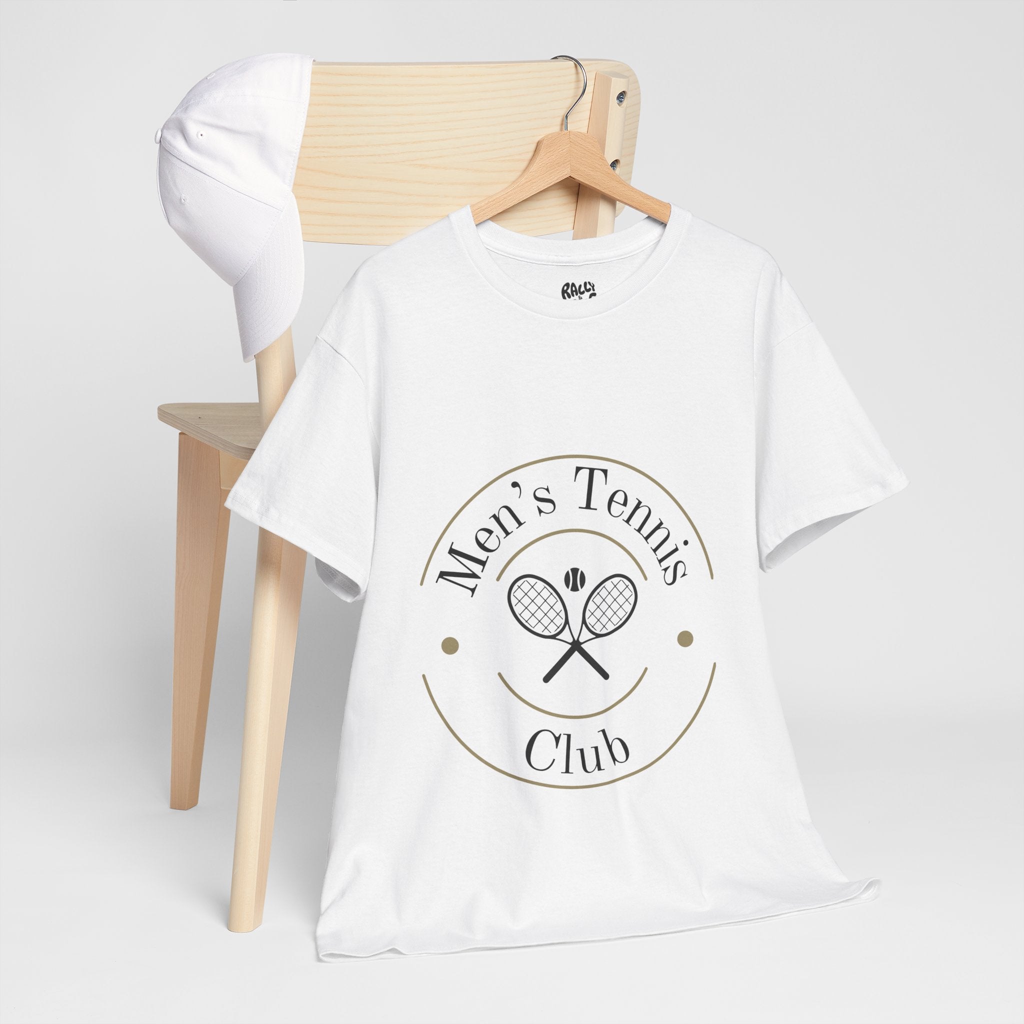 Men's Tee — 'Men's Tennis Club' Vintage Tennis Rackets T-Shirt