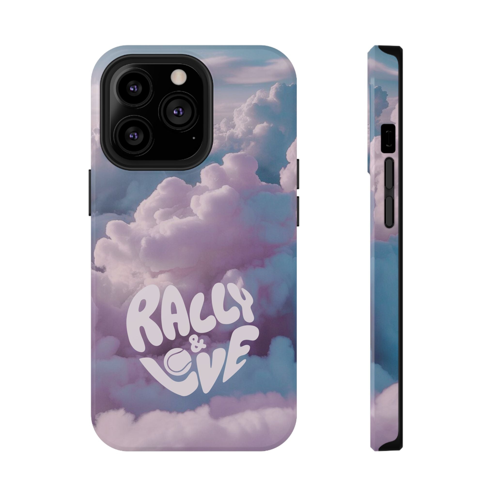 Impact-Resistant Phone Case — "Rally & Love" Clouds/Love in the Air