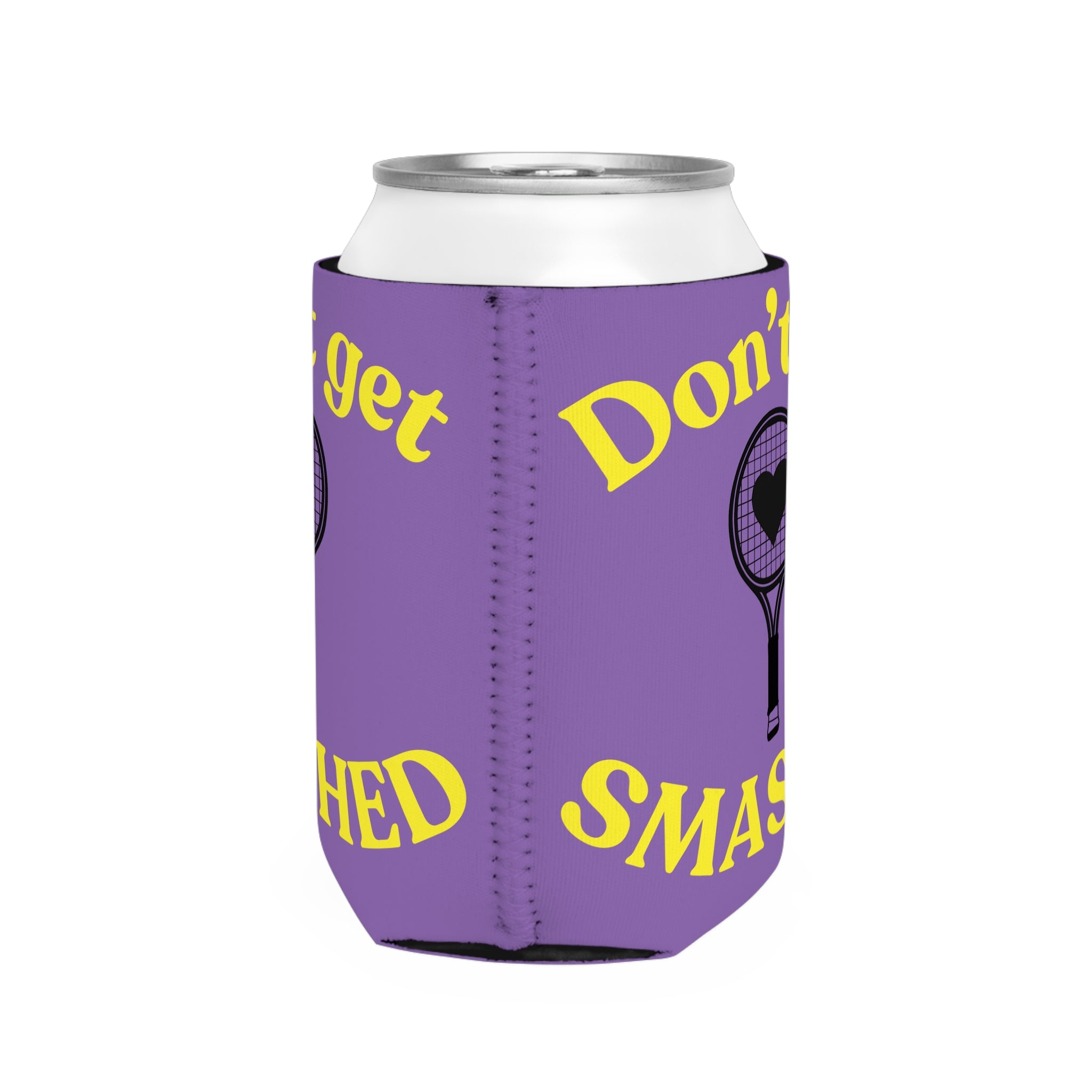Can Cooler Sleeve - Purple/yellow, Don't get smashed