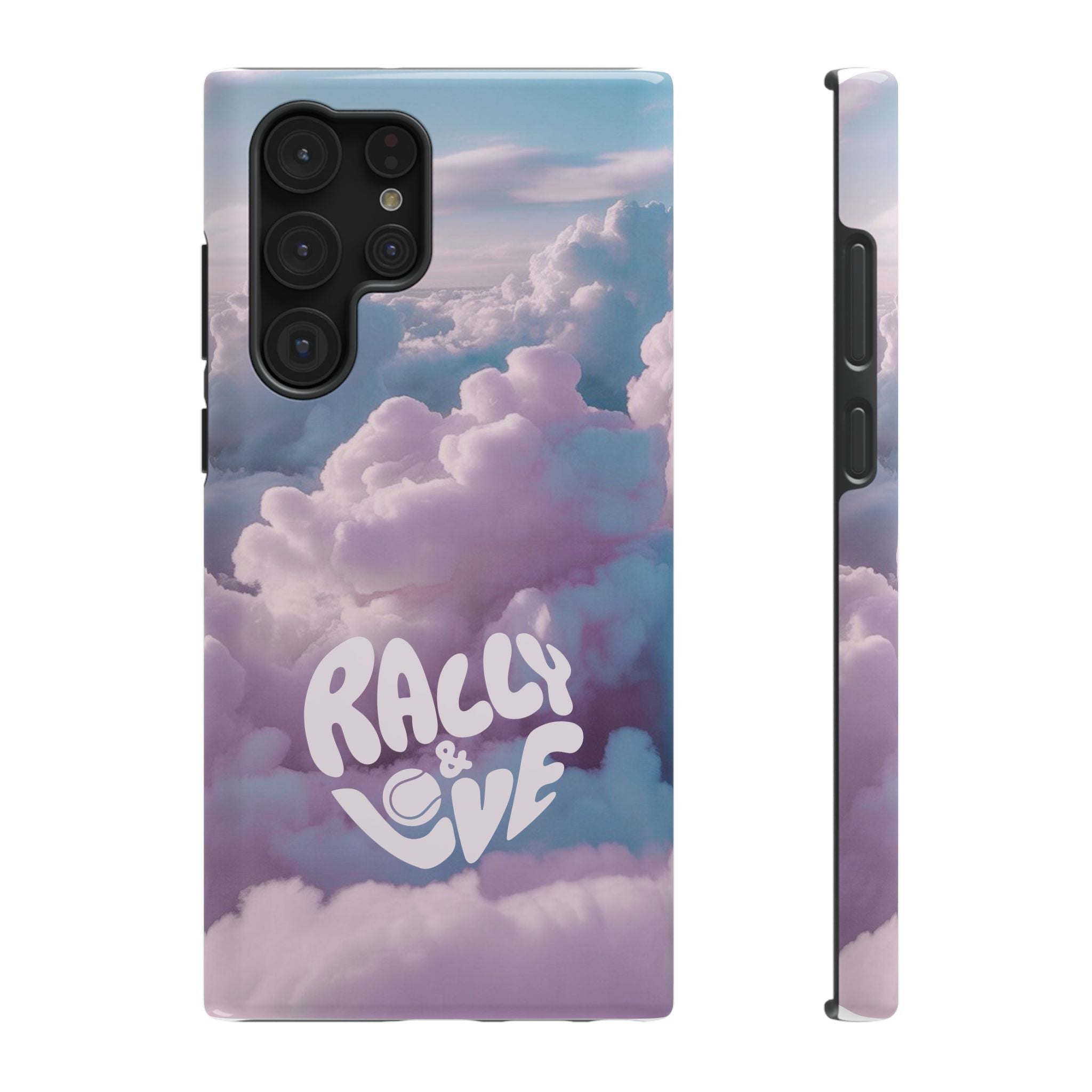 Impact-Resistant Phone Case — "Rally & Love" Clouds/Love in the Air