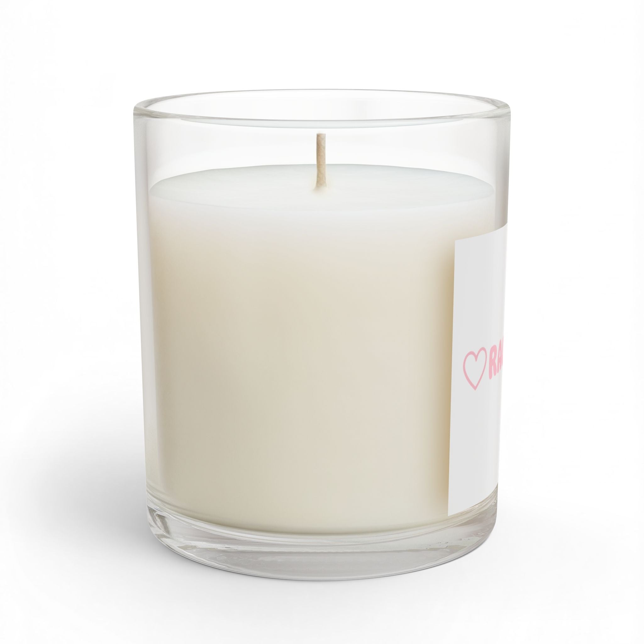 Glass Candle, 11oz - "Rally & Love" primary logo