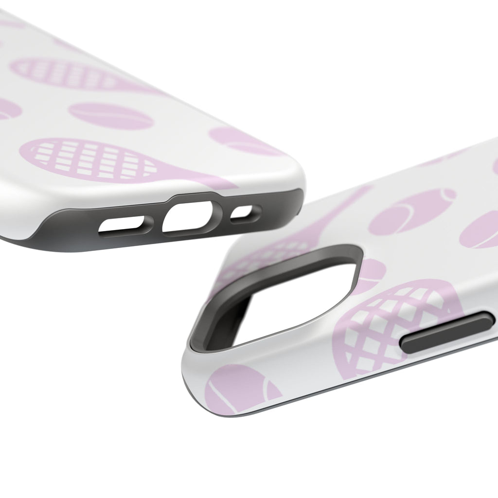 Tennis Impact-Resistant Phone Case — Pink Rackets & Balls