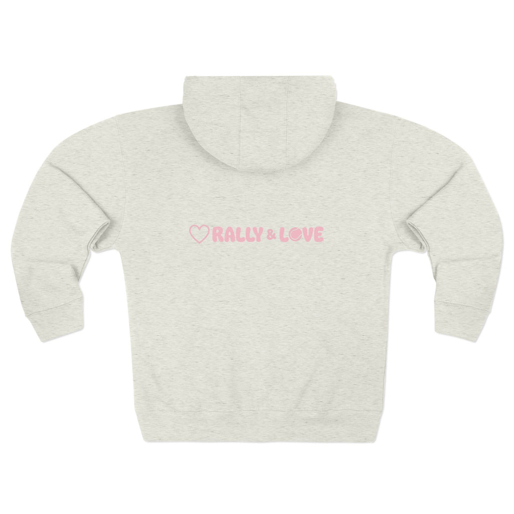Women's Zip Hoodie — 'Rally & Love" primary logo Zip Hoodie sweatshirt