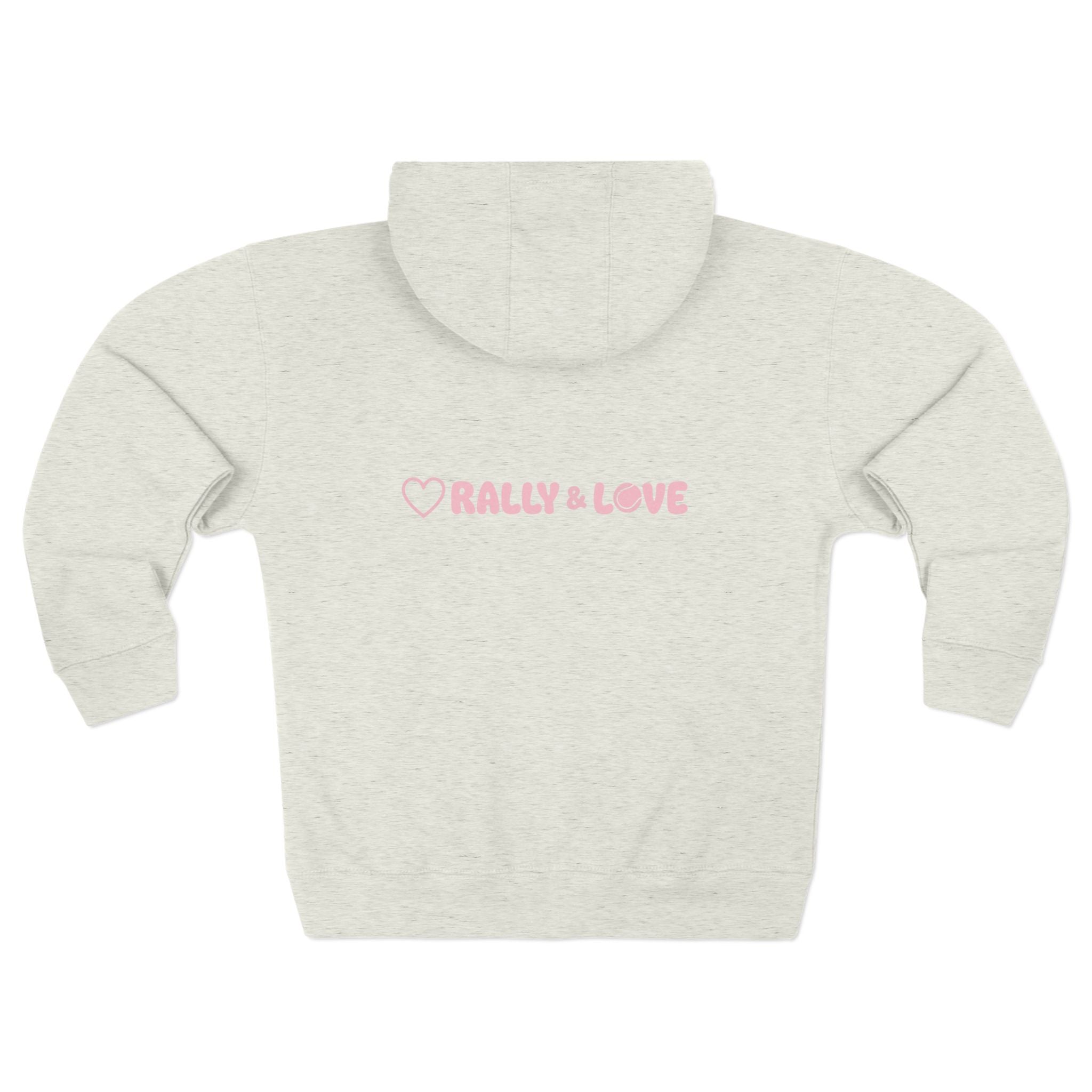 Women's Zip Hoodie — 'Rally & Love" primary logo Zip Hoodie sweatshirt