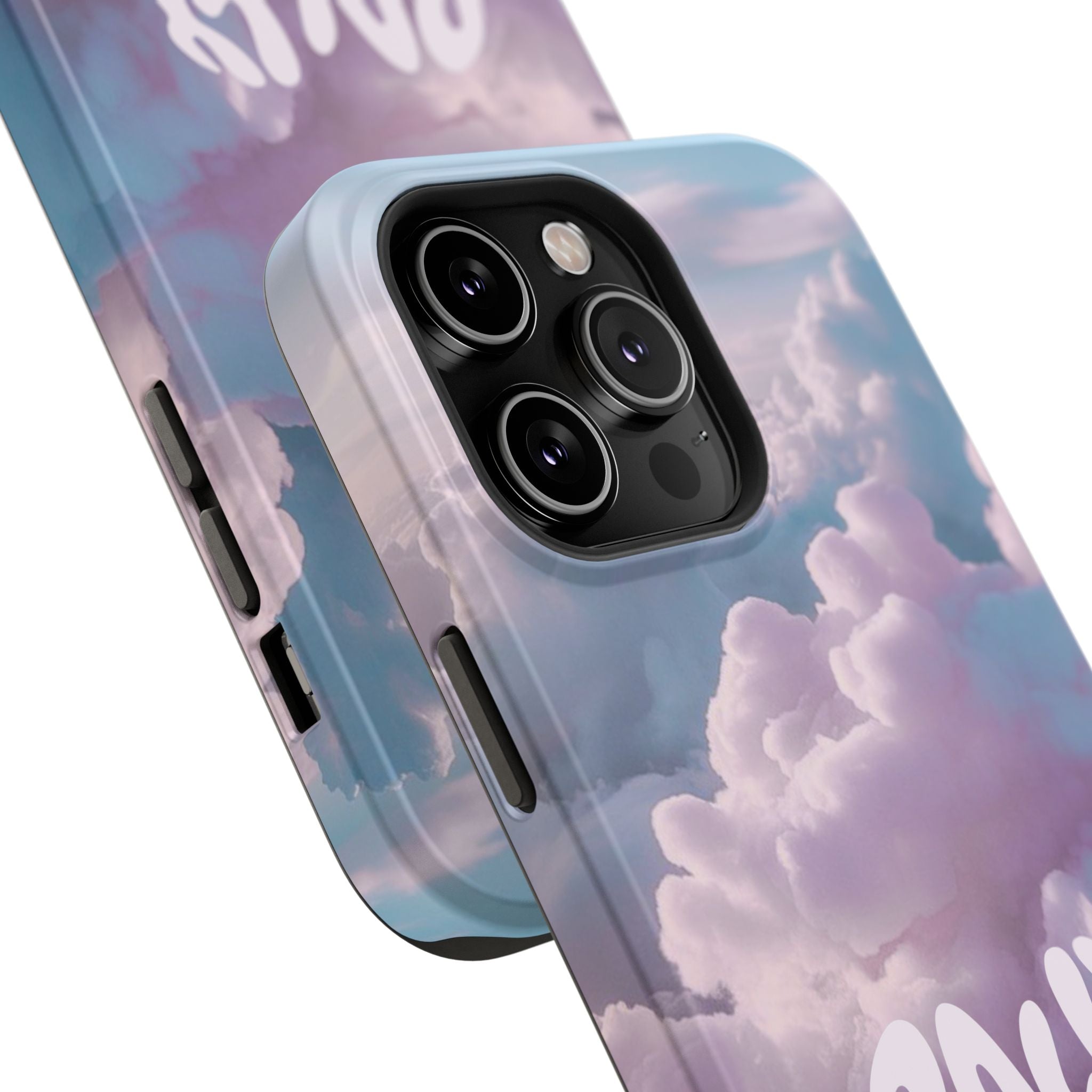 Impact-Resistant Phone Case — "Rally & Love" Clouds/Love in the Air