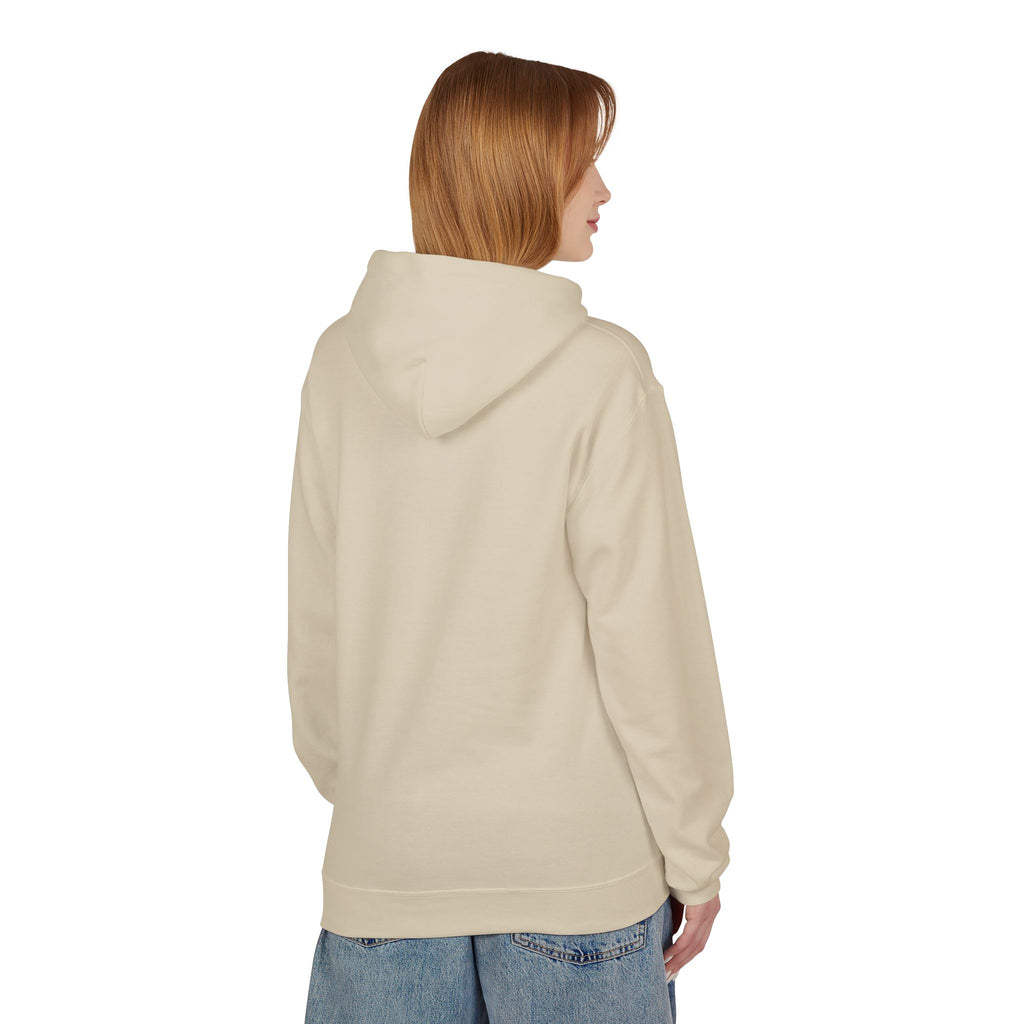 Women's Softstyle Fleece Hoodie sweatshirt - 'Rally & Love' logo, minimalist (pink)