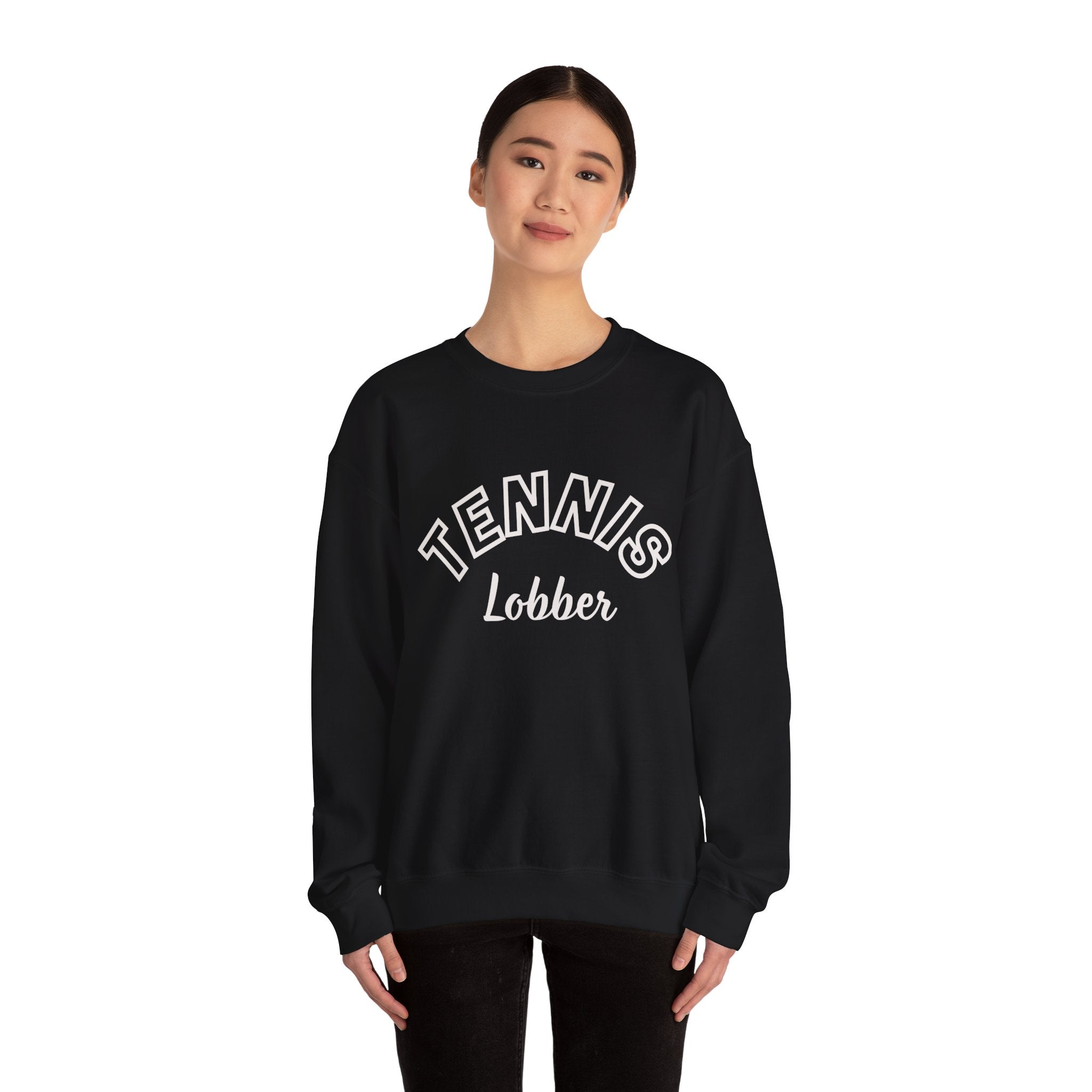 Women's Crewneck Sweatshirt — 'Tennis Lobbers/Lovers' Soft Pullover