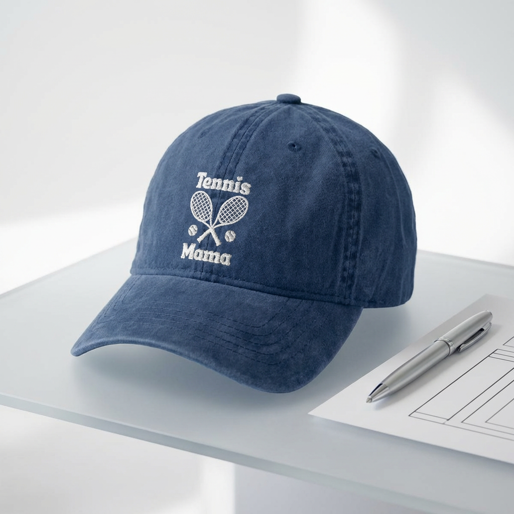 Women's Pigment-Dyed baseball Cap with Fashion Undervisor - White, Embroidered