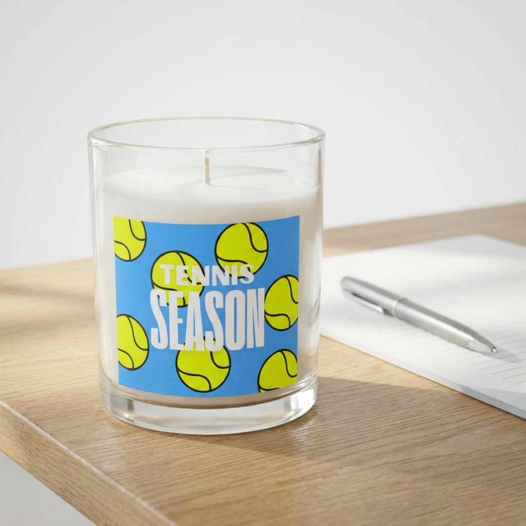 Glass Candle 11 oz — Tennis Season