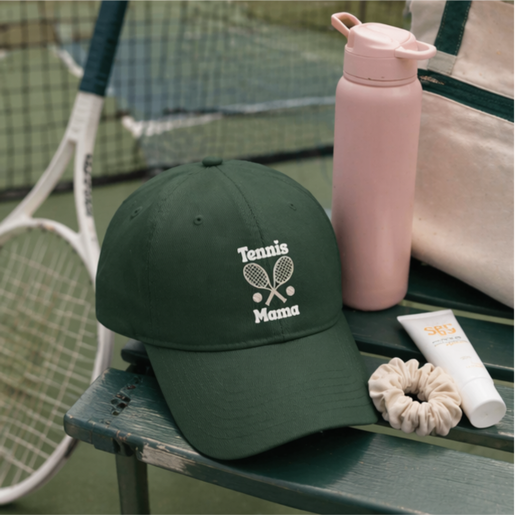 Women's Tennis Mama Baseball Cap – Embroidered Mom Tennis Hat