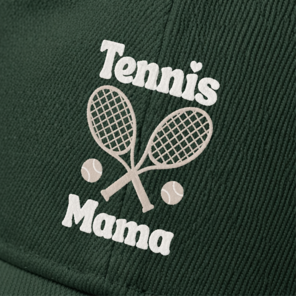 Women's Tennis Mama Baseball Cap – Embroidered Mom Tennis Hat