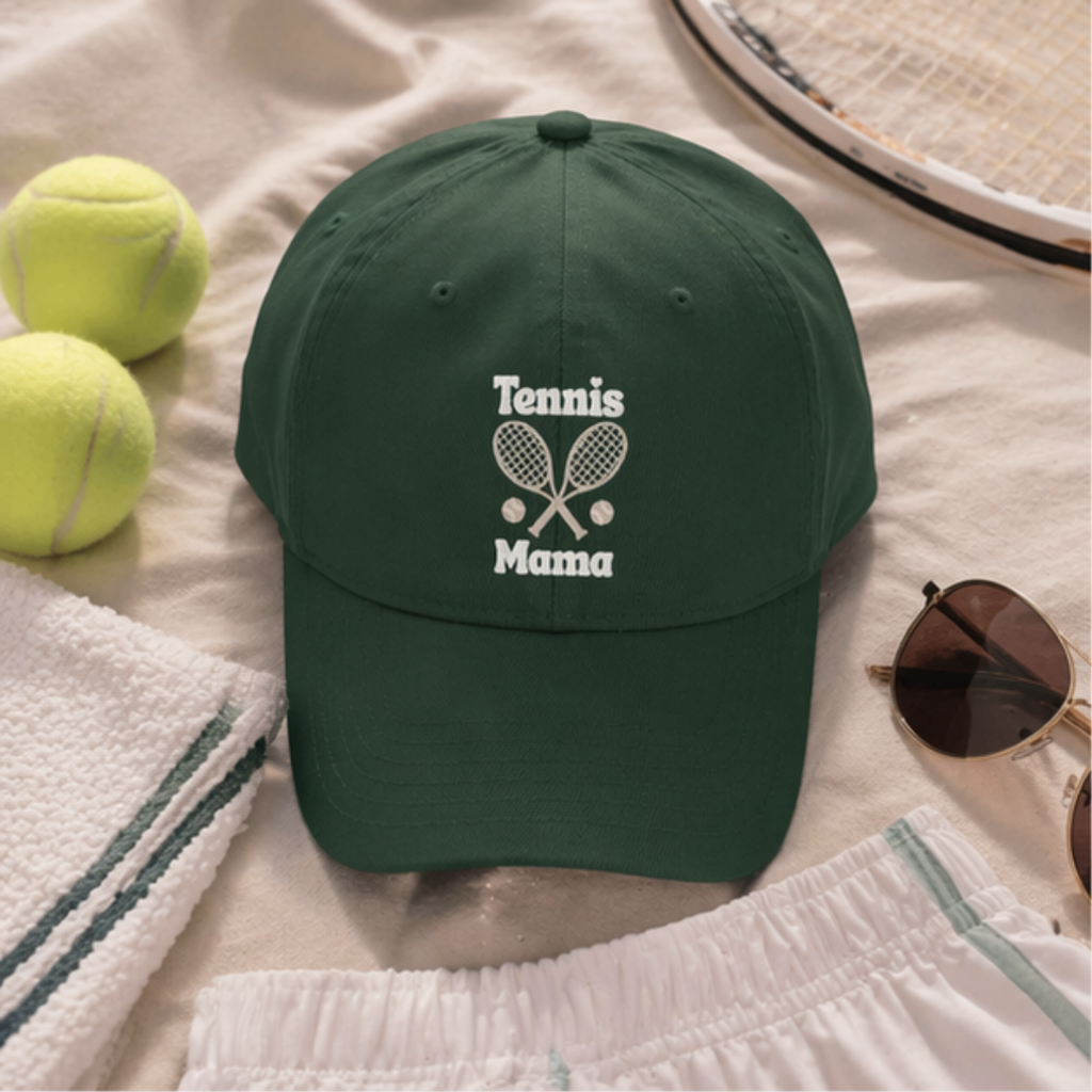 Women's Tennis Mama Baseball Cap – Embroidered Mom Tennis Hat