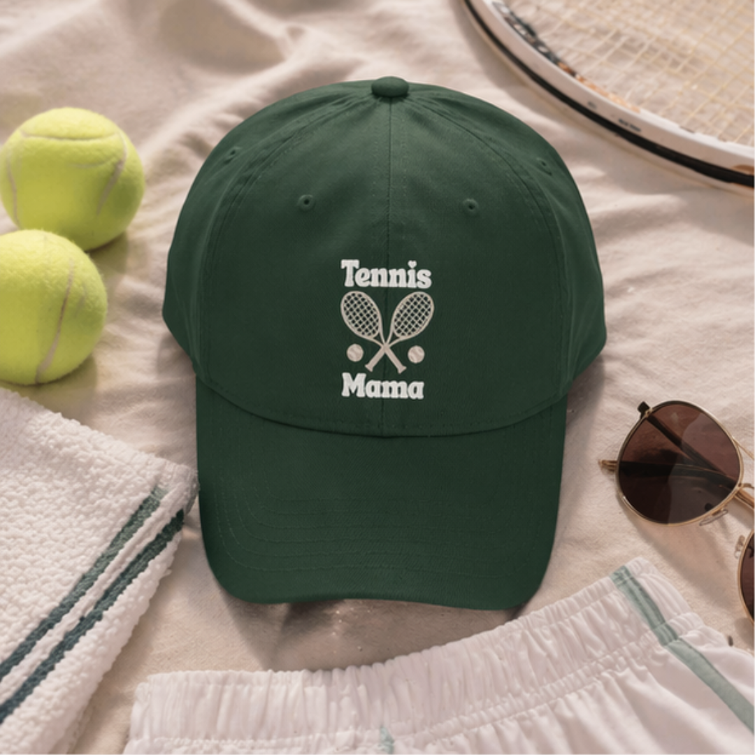 Women's Tennis Mama Baseball Cap – Embroidered Mom Tennis Hat