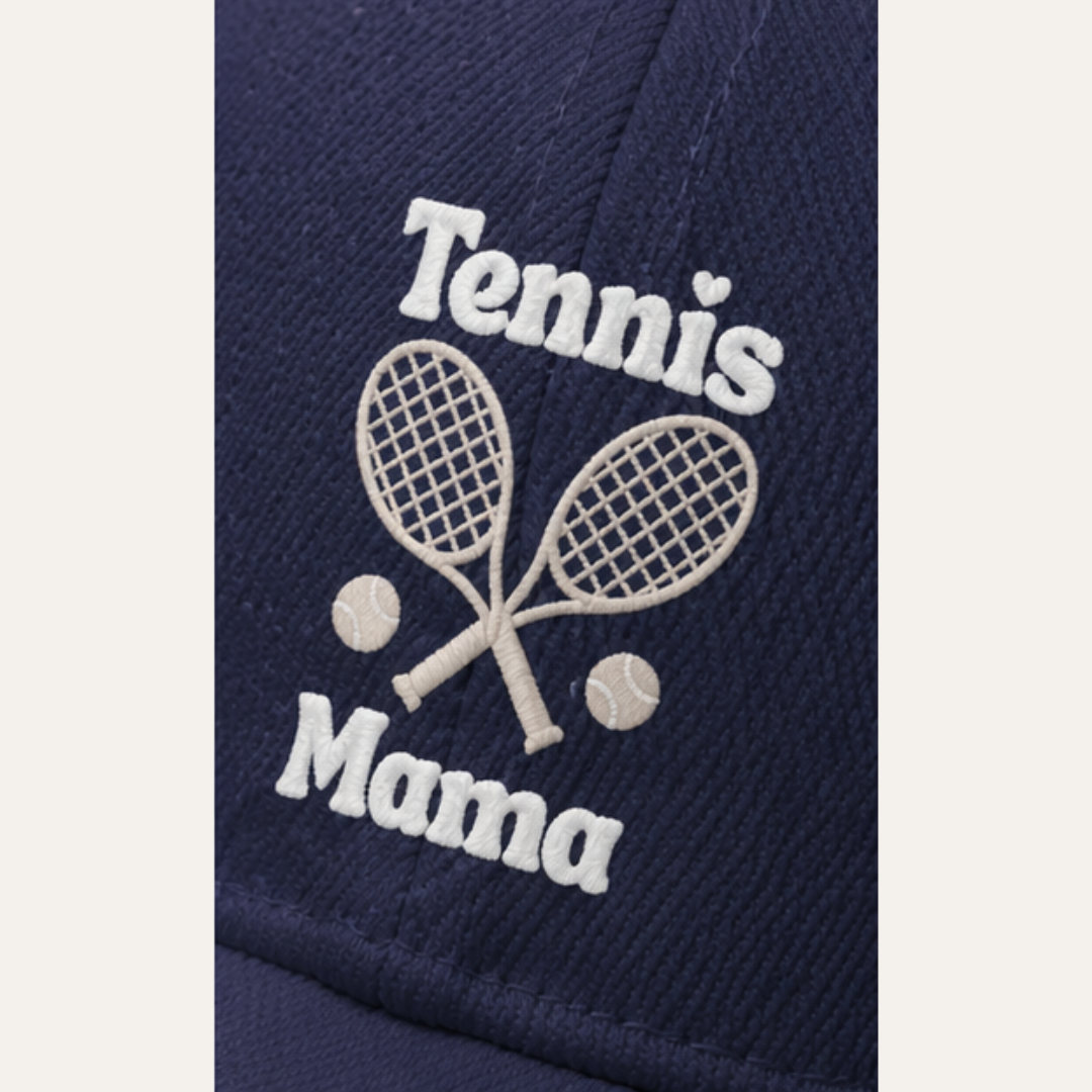 Women's Tennis Mama Baseball Cap – Embroidered Mom Tennis Hat