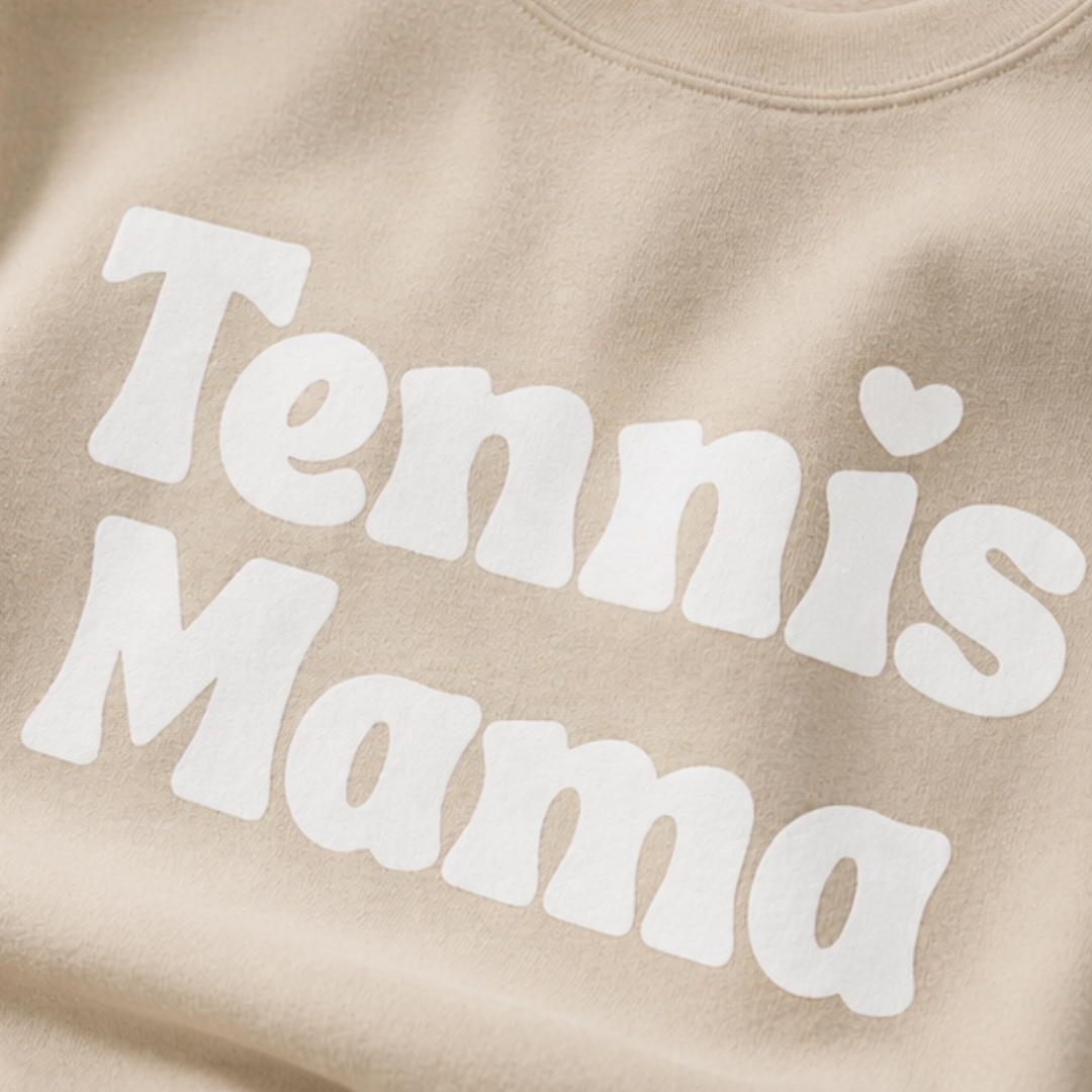 Women's Crewneck Sweatshirt - 'Tennis mama' tennis sweatshirt