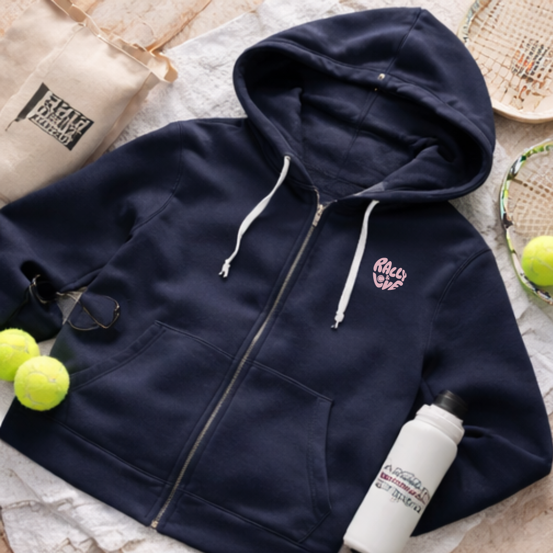 Women's Zip Hoodie — 'Rally & Love" primary logo Zip Hoodie sweatshirt