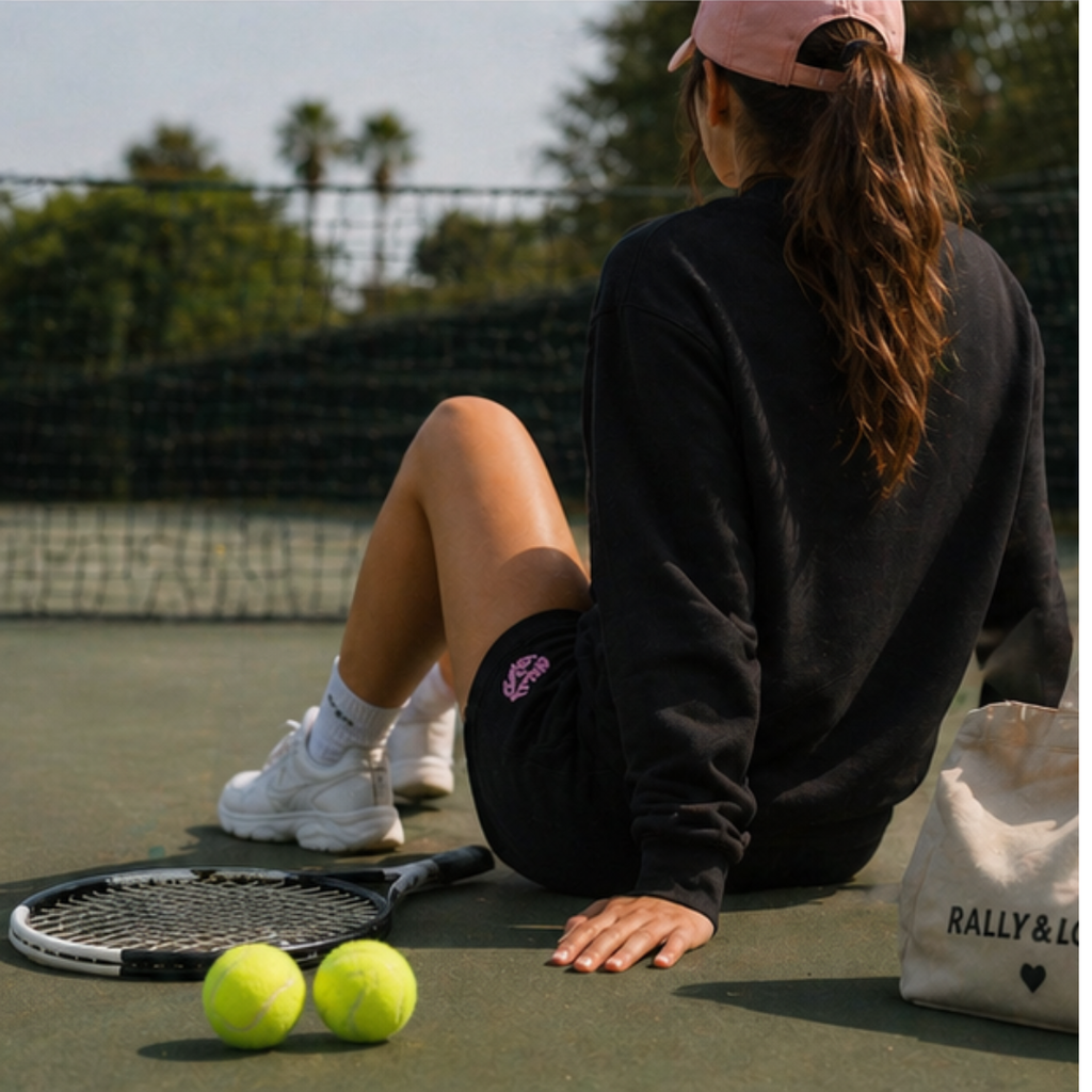 Women's Fleece Sweatshorts — 'Rally & Love' Logo Casual Lounge Shorts