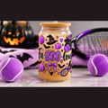 Halloween Cat Sipper Glass 16 oz - 'Fa-Boo-Lous' Cat Witchy Drink Jar