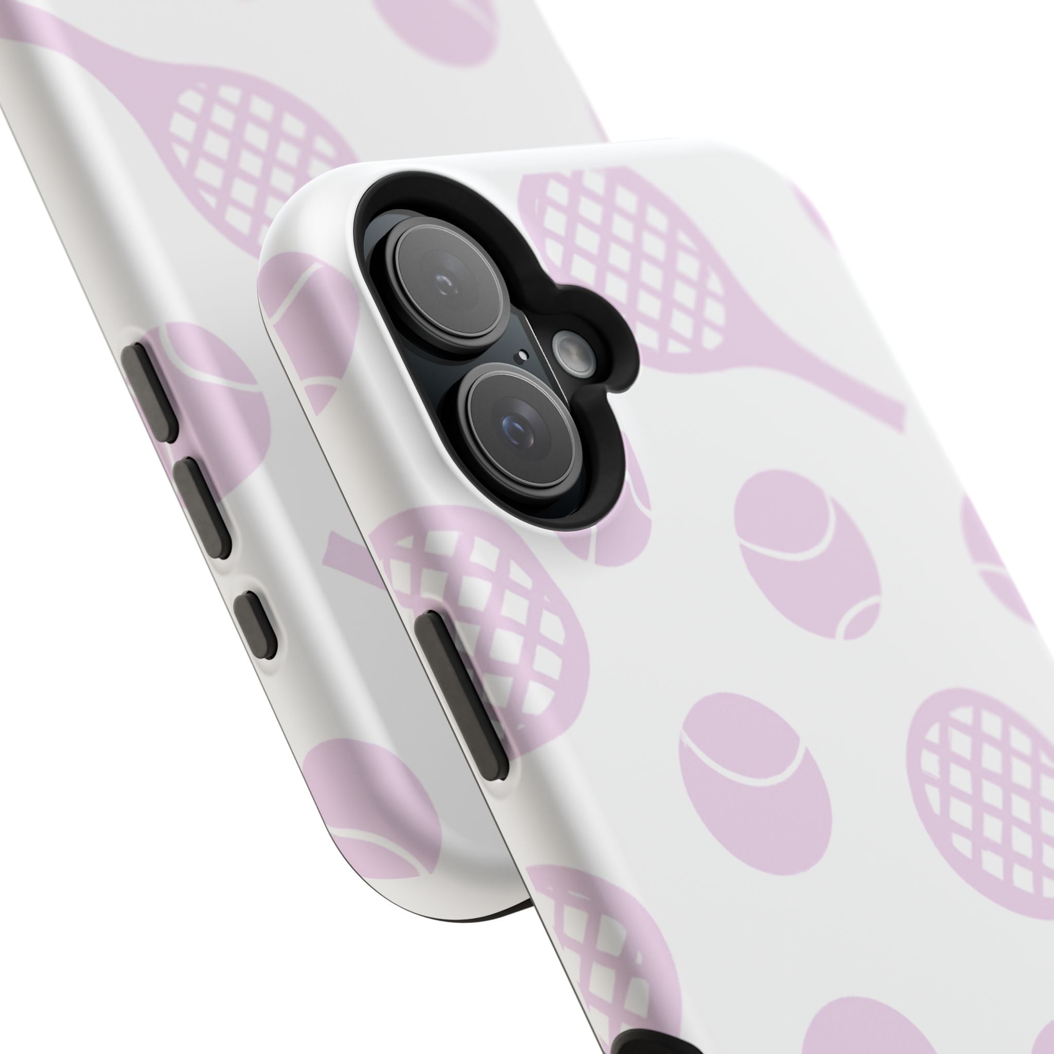 Tennis Impact-Resistant Phone Case — Pink Rackets & Balls