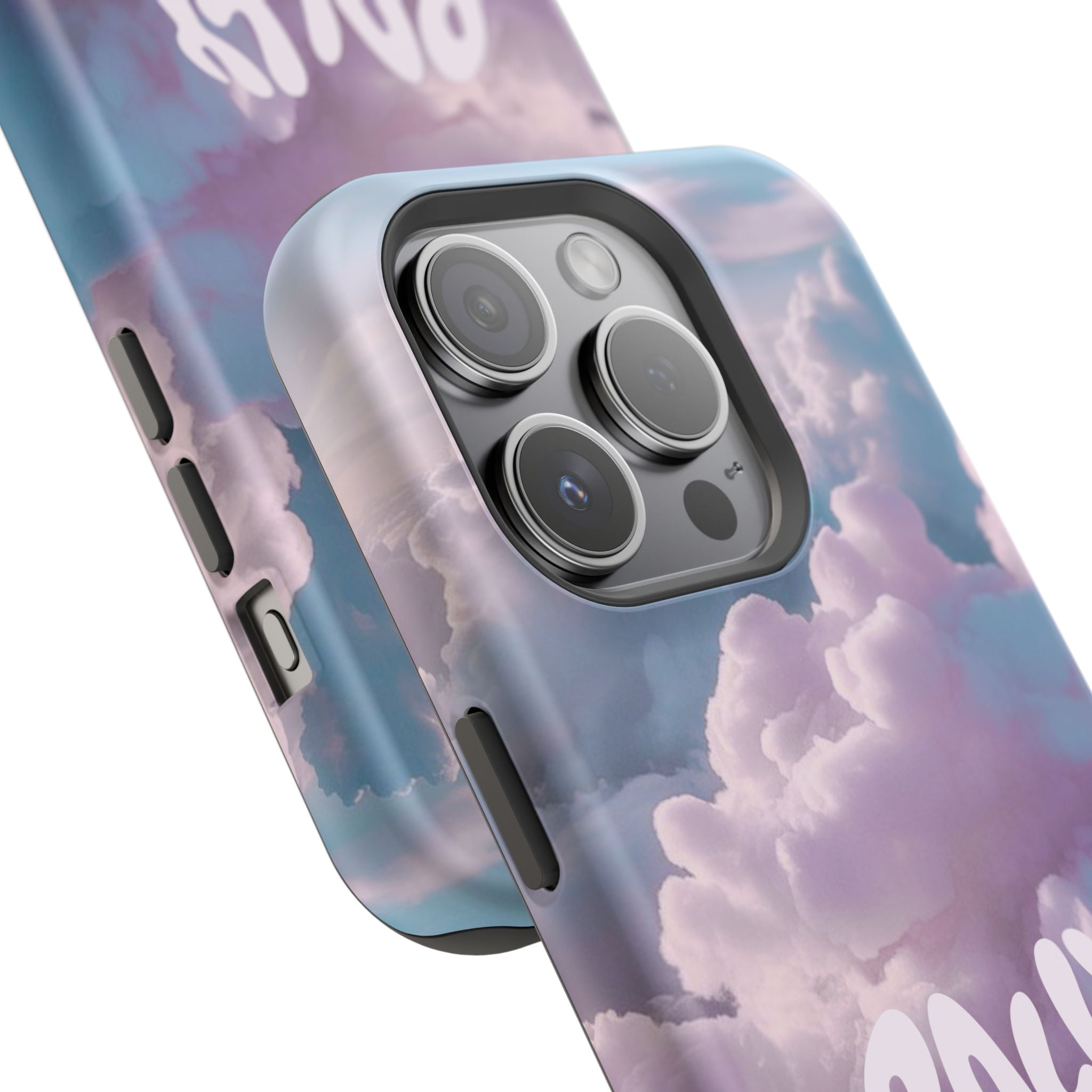Impact-Resistant Phone Case — "Rally & Love" Clouds/Love in the Air