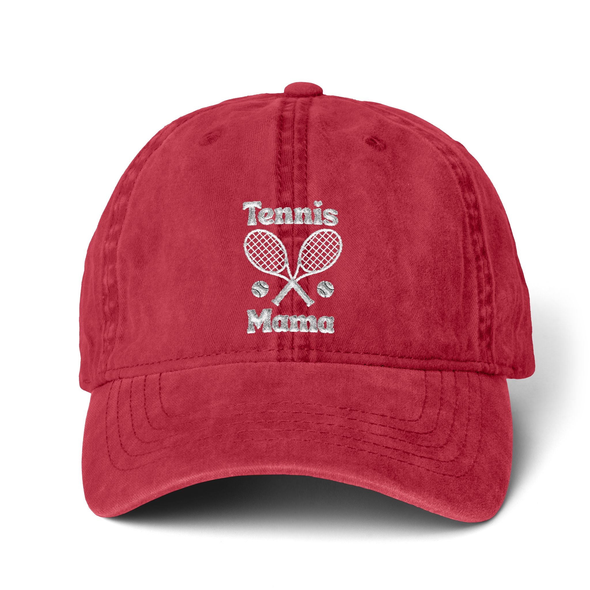 Women's Pigment-Dyed baseball Cap with Fashion Undervisor - White, Embroidered