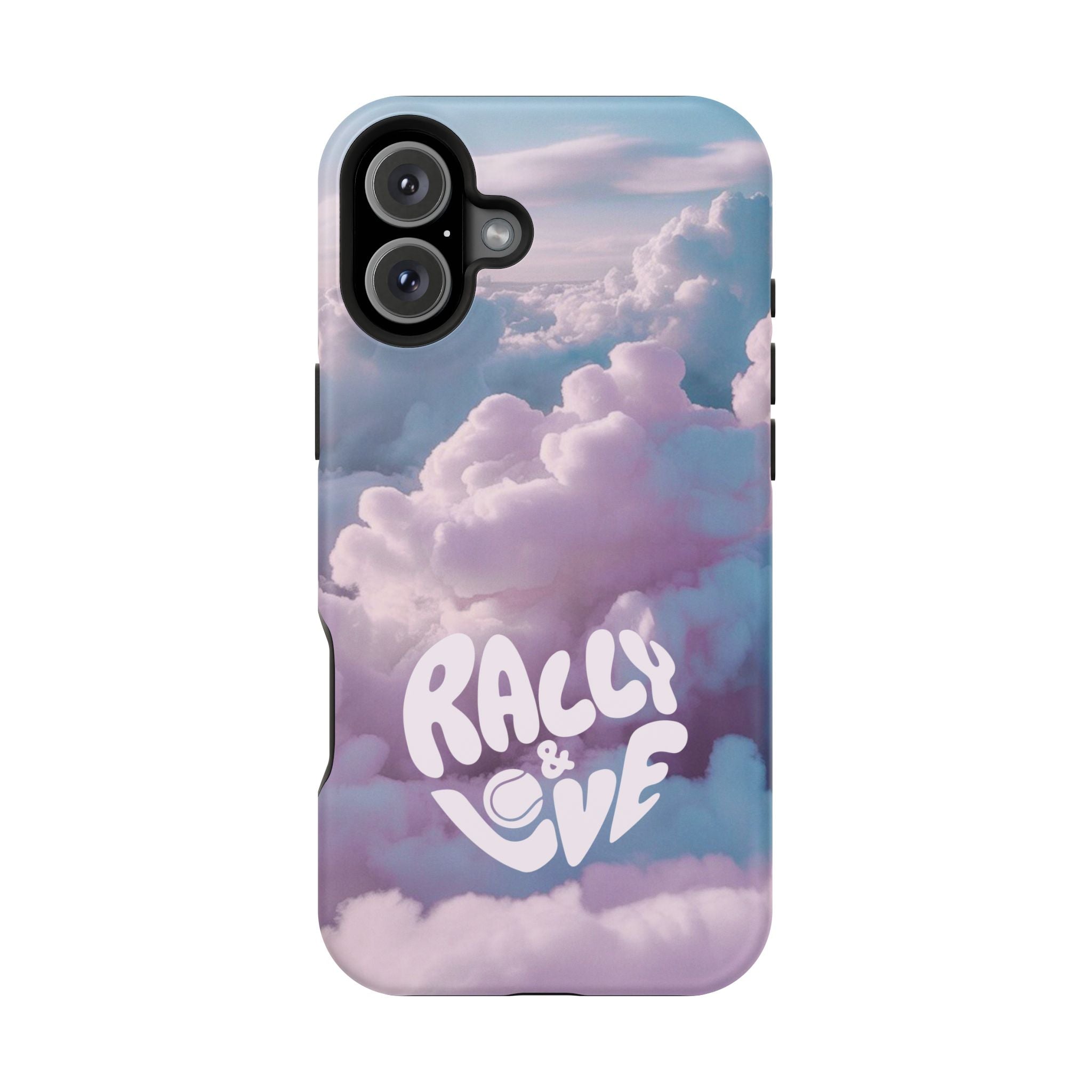 Impact-Resistant Phone Case — "Rally & Love" Clouds/Love in the Air