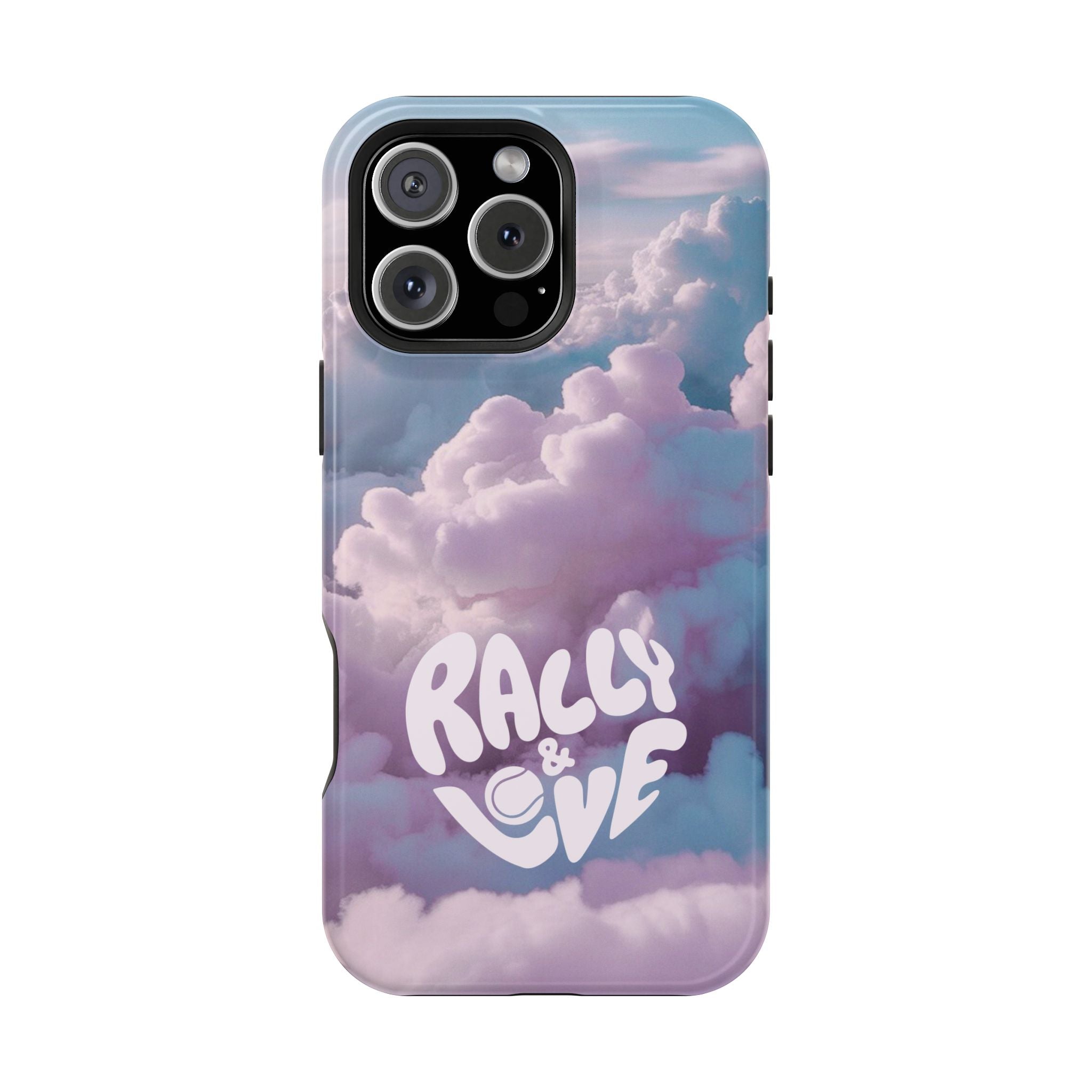 Impact-Resistant Phone Case — "Rally & Love" Clouds/Love in the Air