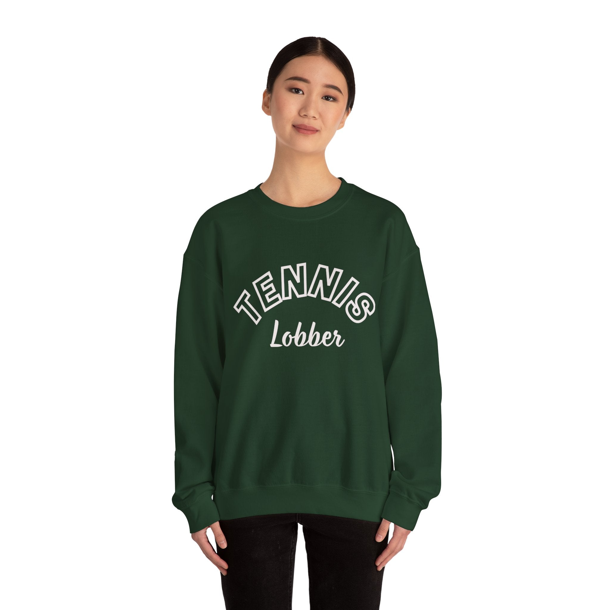 Women's Crewneck Sweatshirt — 'Tennis Lobbers/Lovers' Soft Pullover