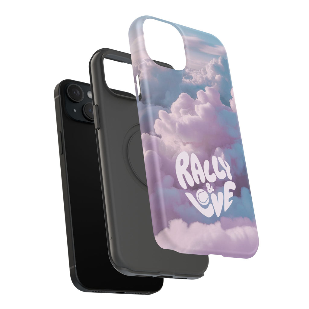 Impact-Resistant Phone Case — "Rally & Love" Clouds/Love in the Air