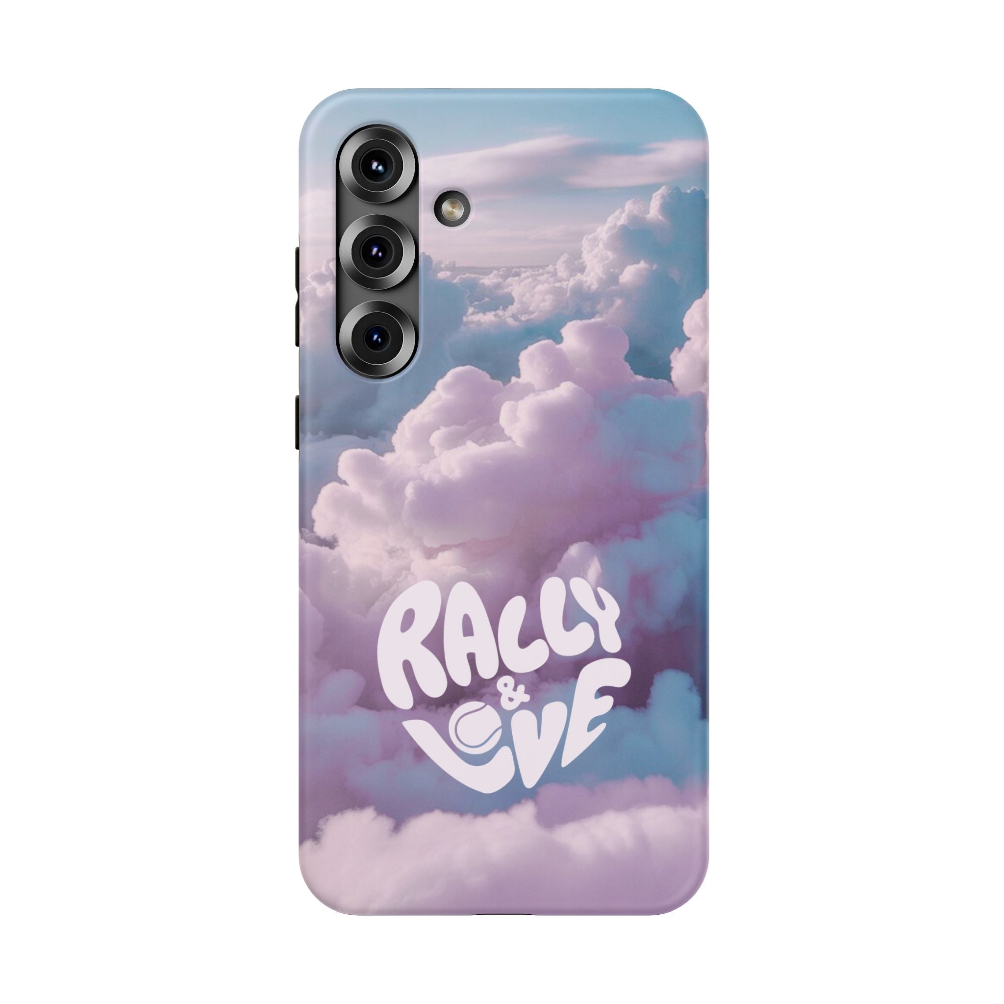 Impact-Resistant Phone Case — "Rally & Love" Clouds/Love in the Air