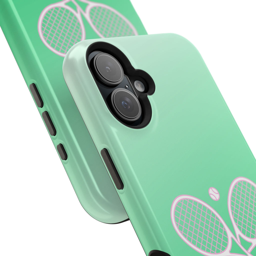 Tennis Impact-Resistant Phone Case — 'Forty Love', Green Gradient