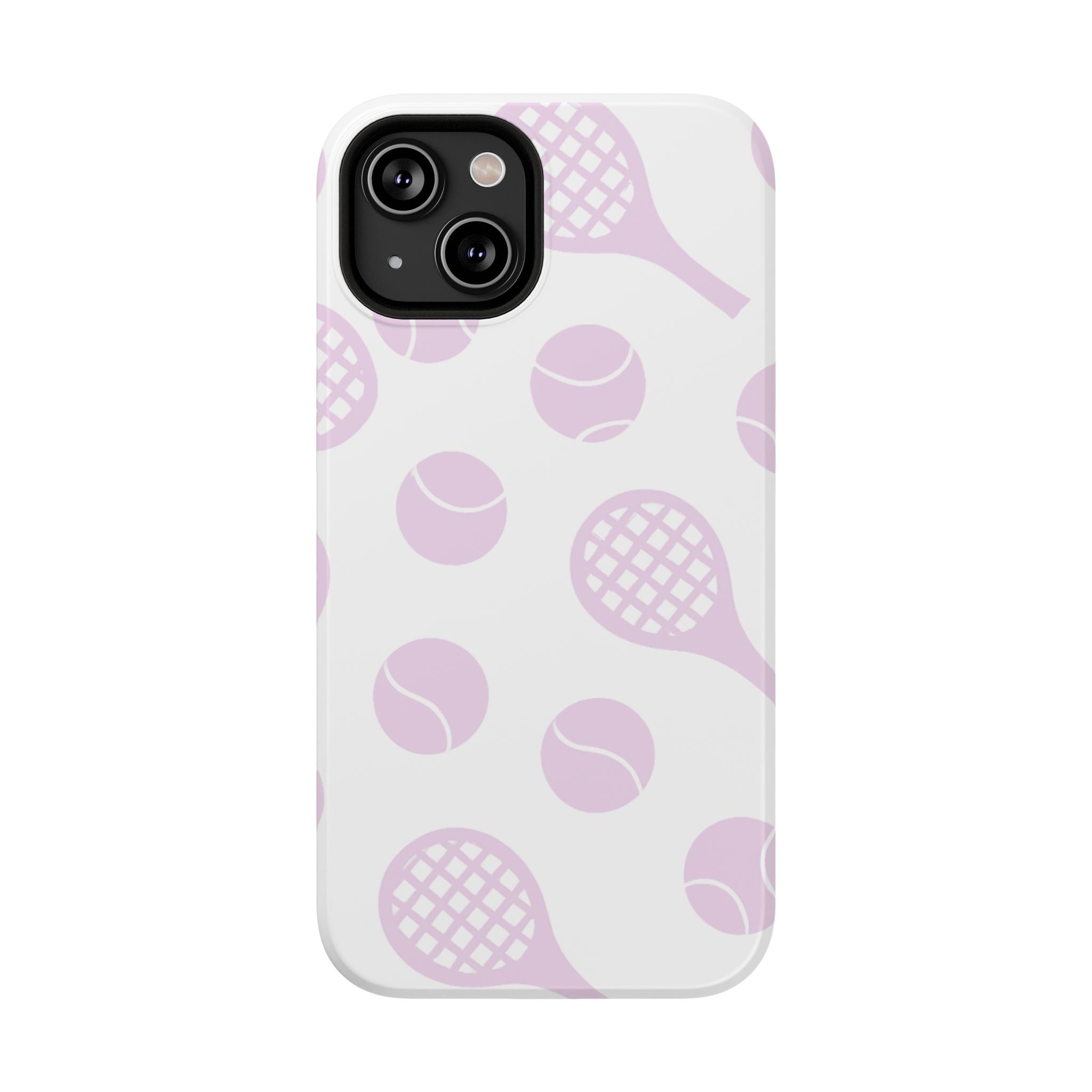 Tennis Impact-Resistant Phone Case — Pink Rackets & Balls