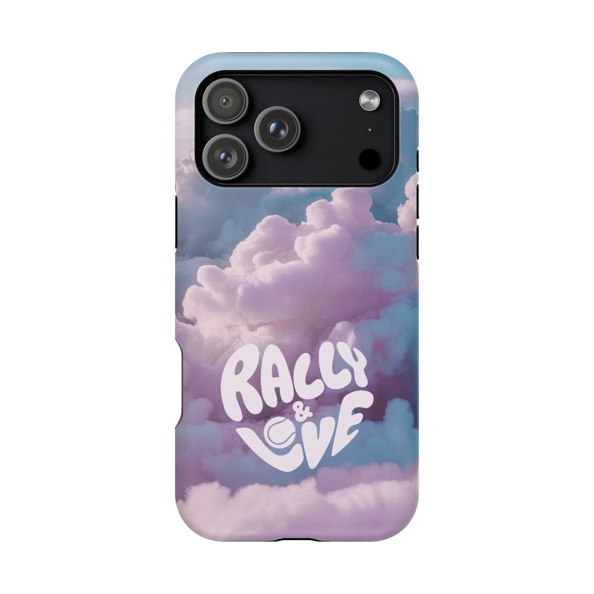 Impact-Resistant Phone Case — "Rally & Love" Clouds/Love in the Air