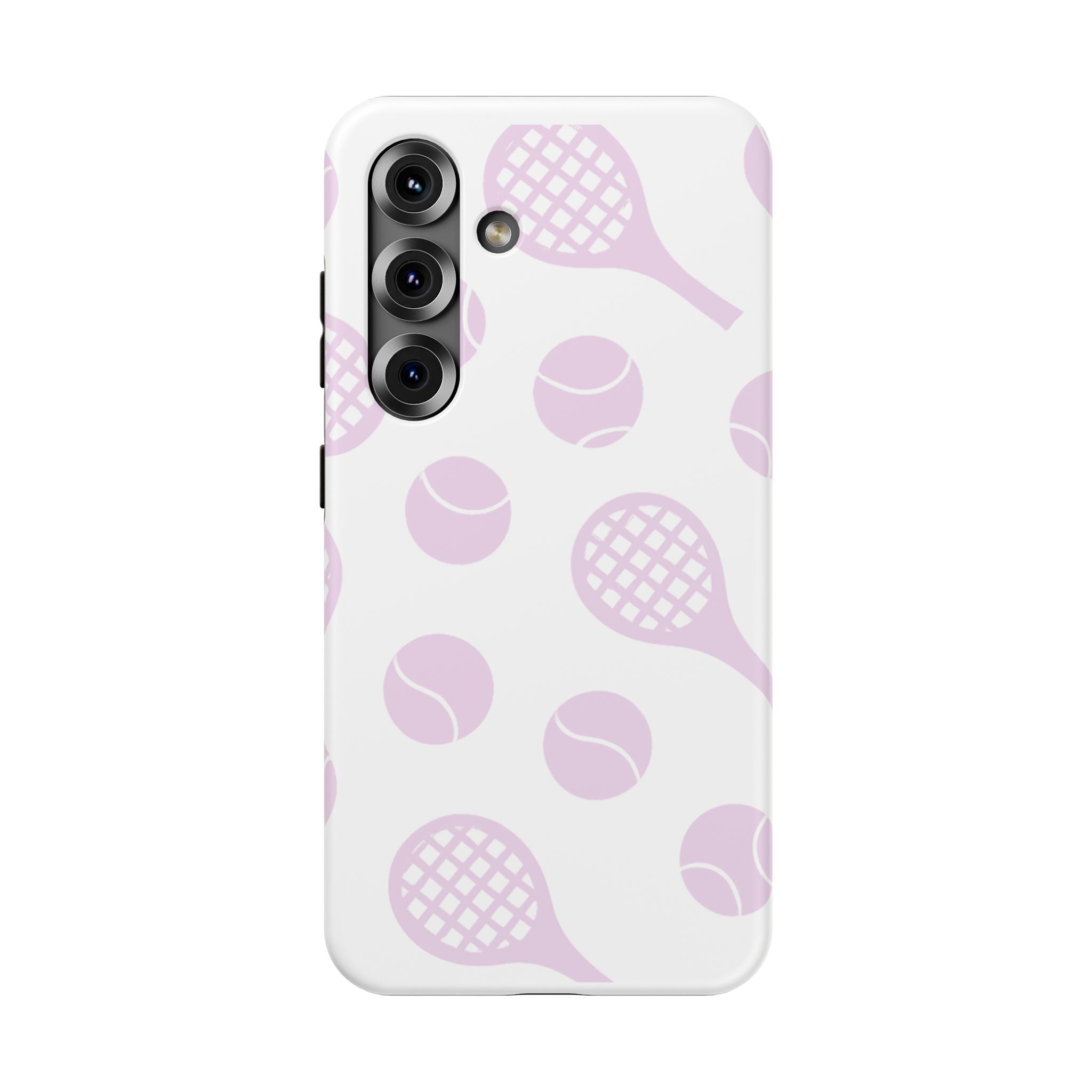 Tennis Impact-Resistant Phone Case — Pink Rackets & Balls