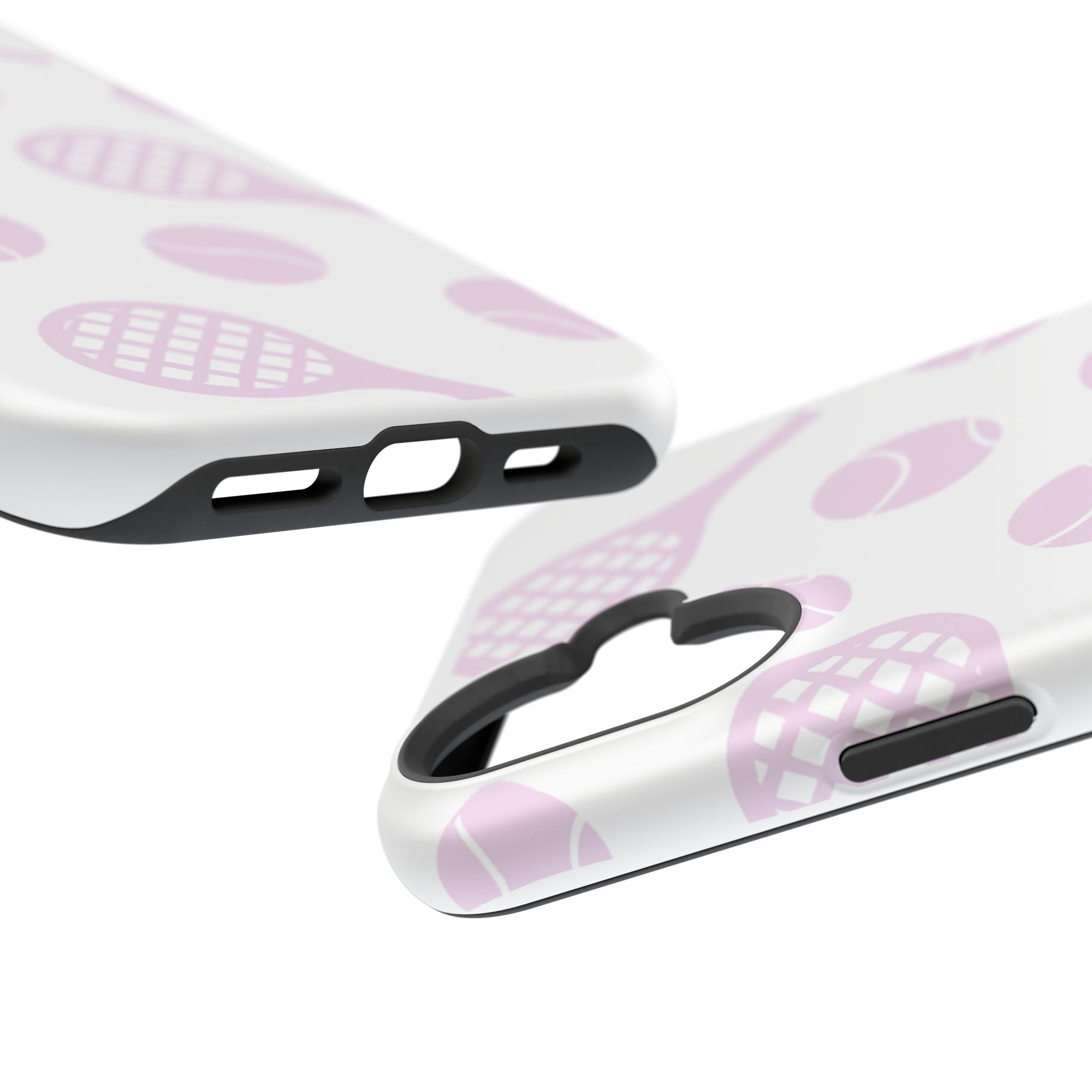 Tennis Impact-Resistant Phone Case — Pink Rackets & Balls