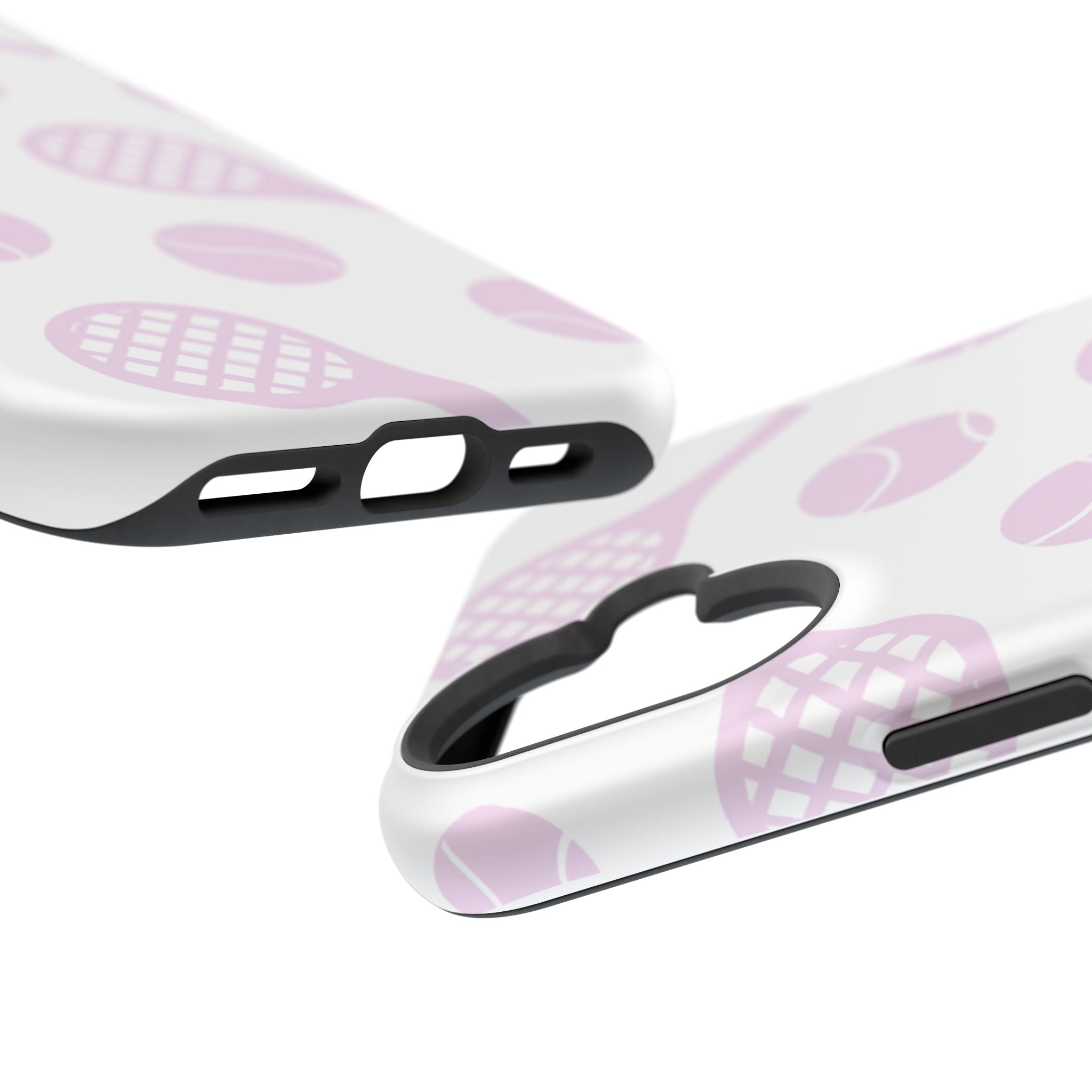 Tennis Impact-Resistant Phone Case — Pink Rackets & Balls