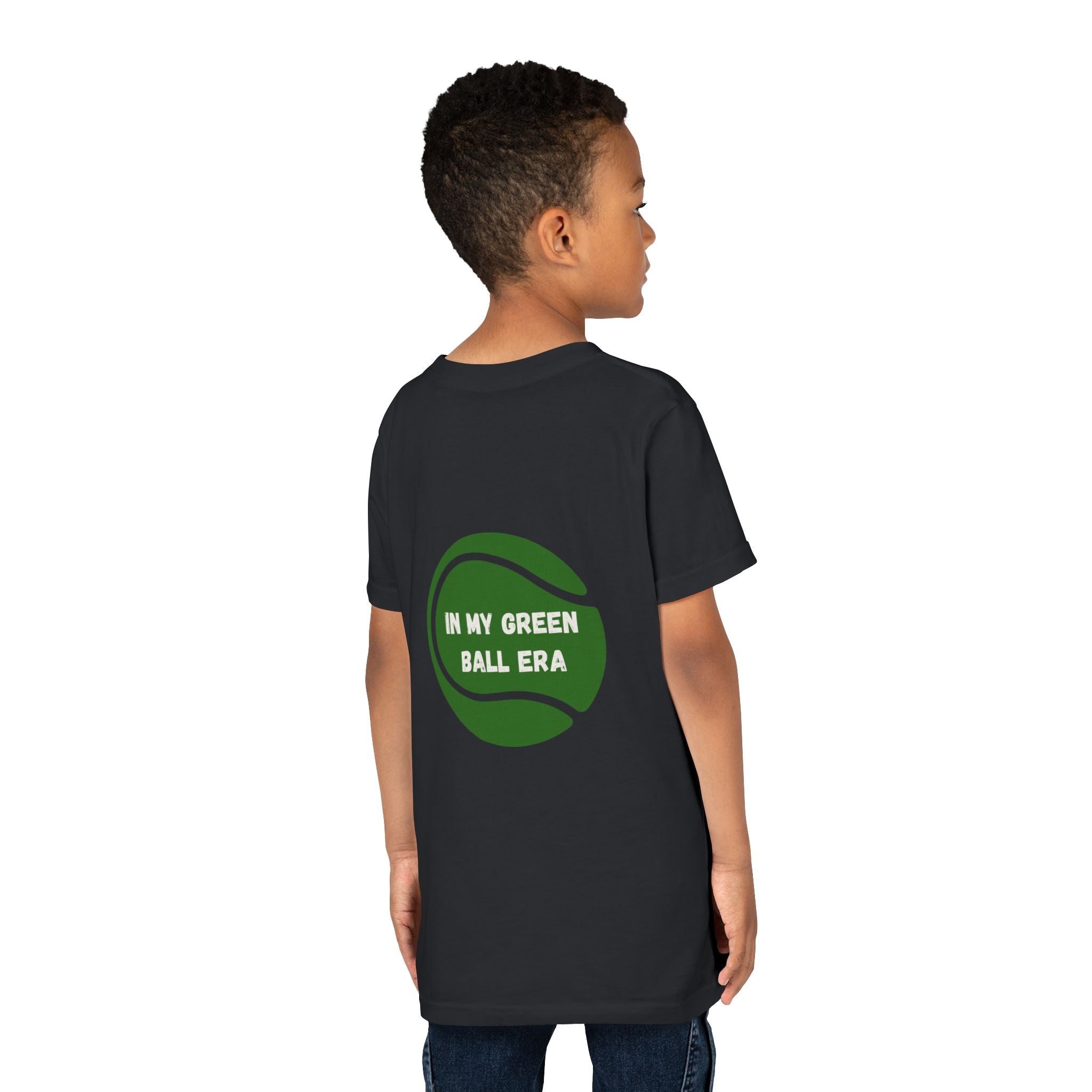 Boy's Junior's Tee - "In My Green Ball Era" Tennis T-Shirt